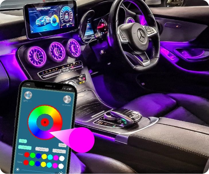 Universal Ambient Light Bluetooth App Control