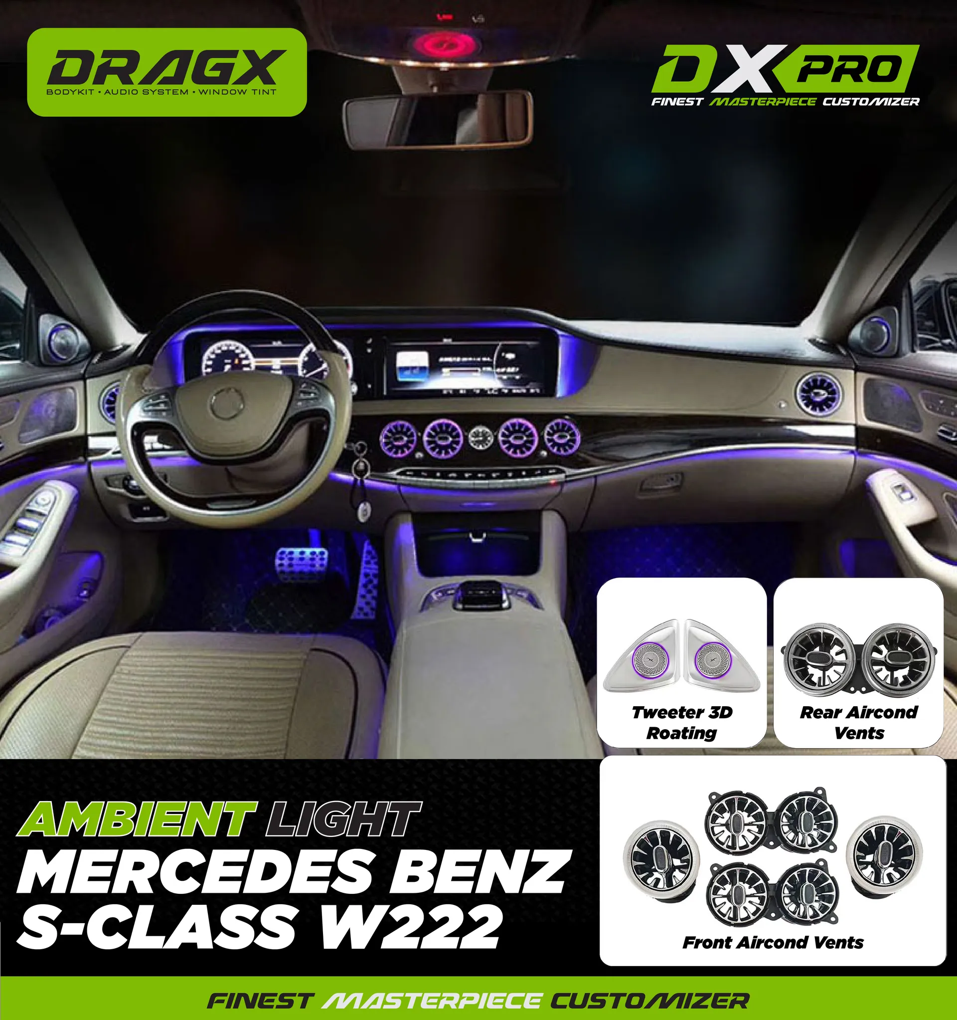 Ambient Light Mercedes Benz S-class W222