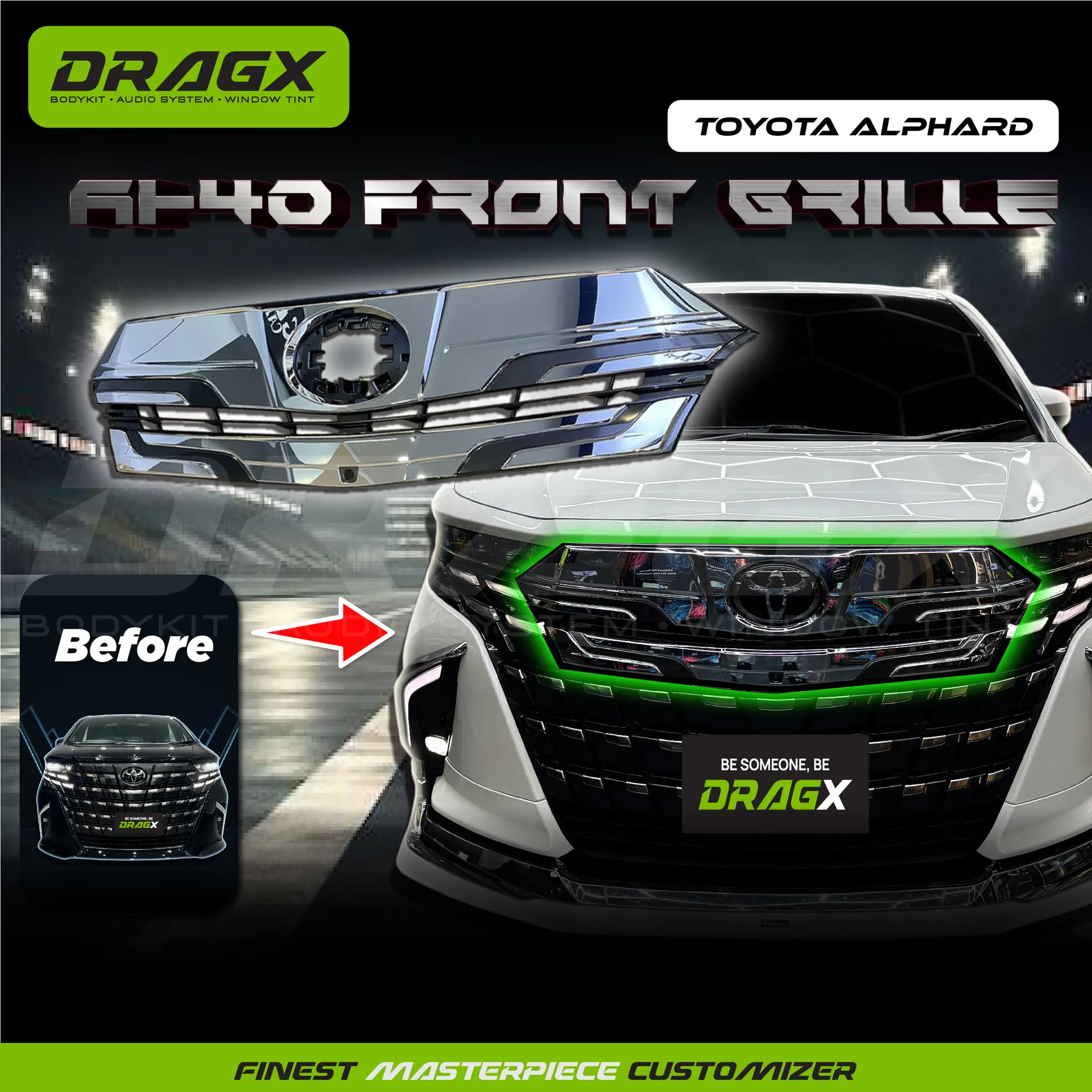 TOYOTA ALPHARD AH40 2024 FRONT GRILLE