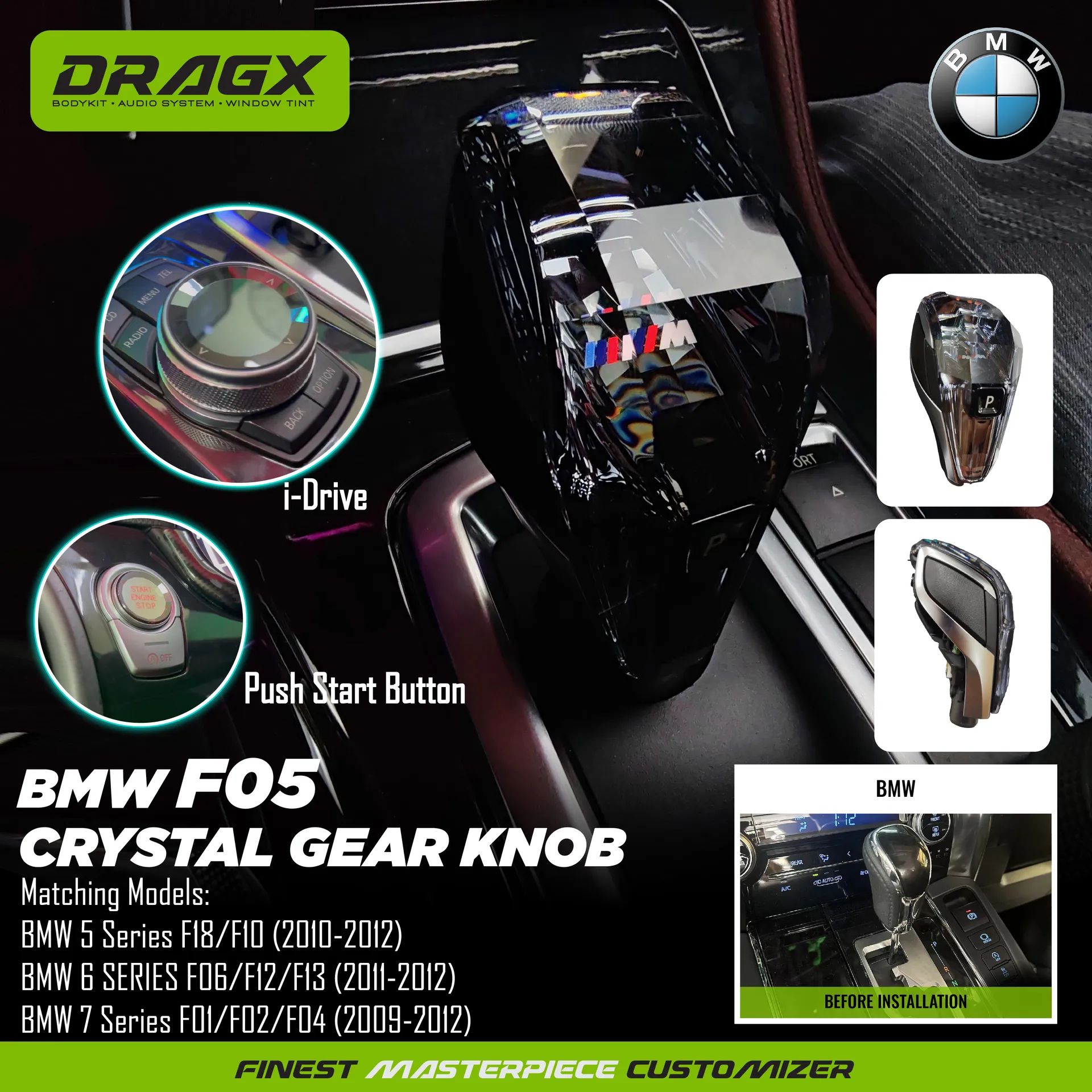 BMW F05 Crystal Gear Knob