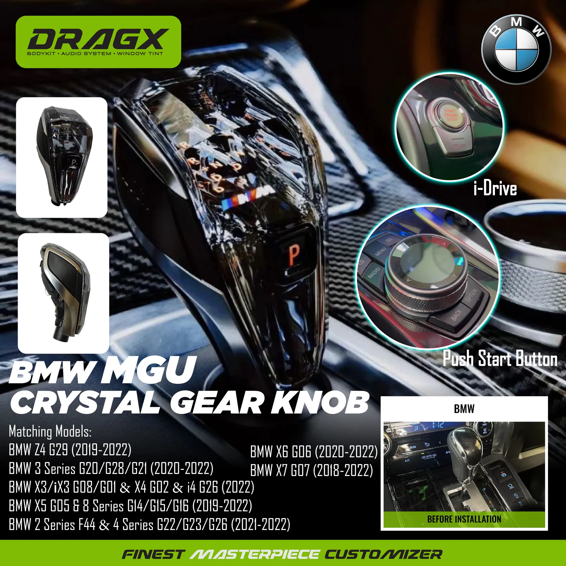 BMW MGU Crystal Gear Knob
