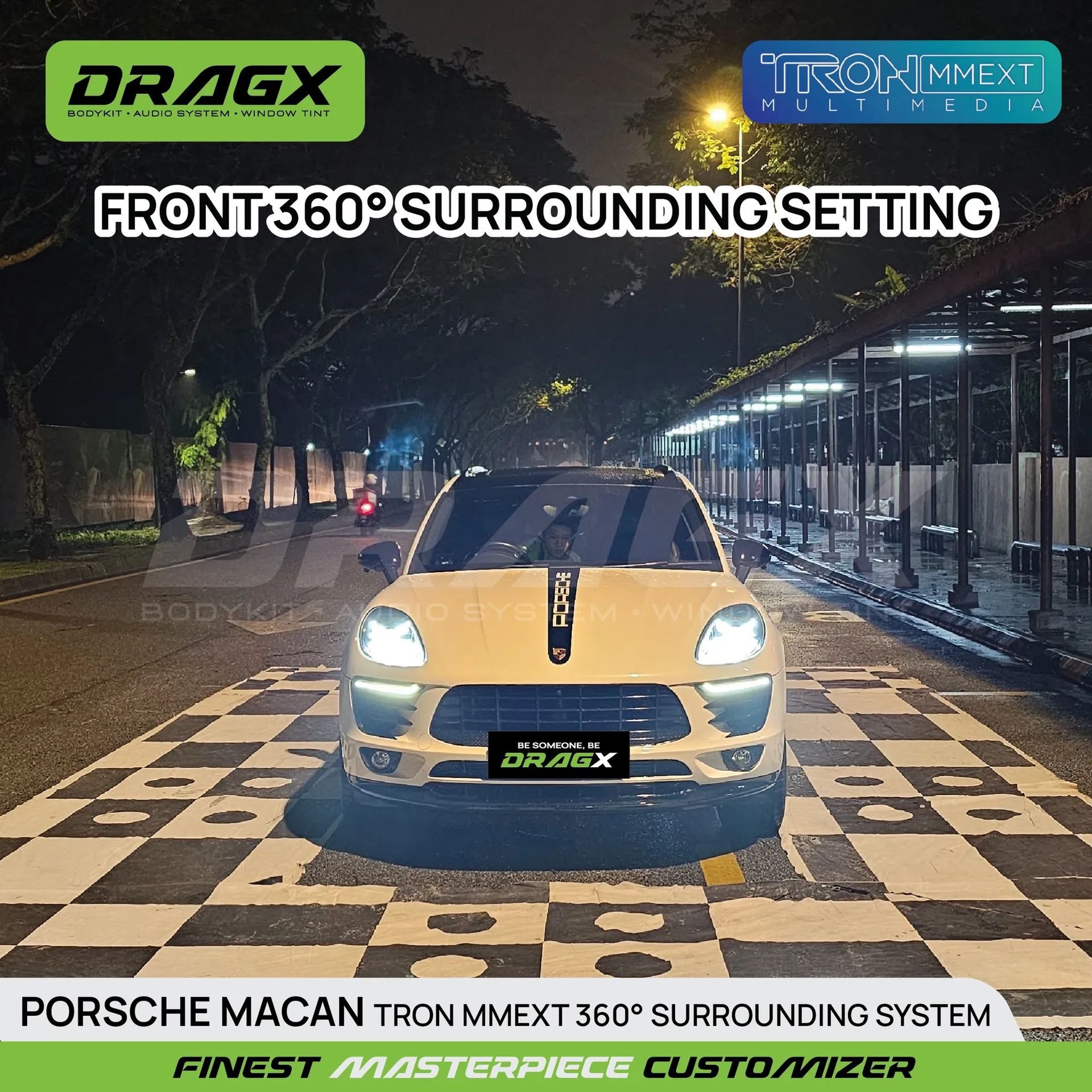 PORSHCHE MACAN TRON MMEXT 360° SURROUNDING SYSTEM - DragX Gallery Image