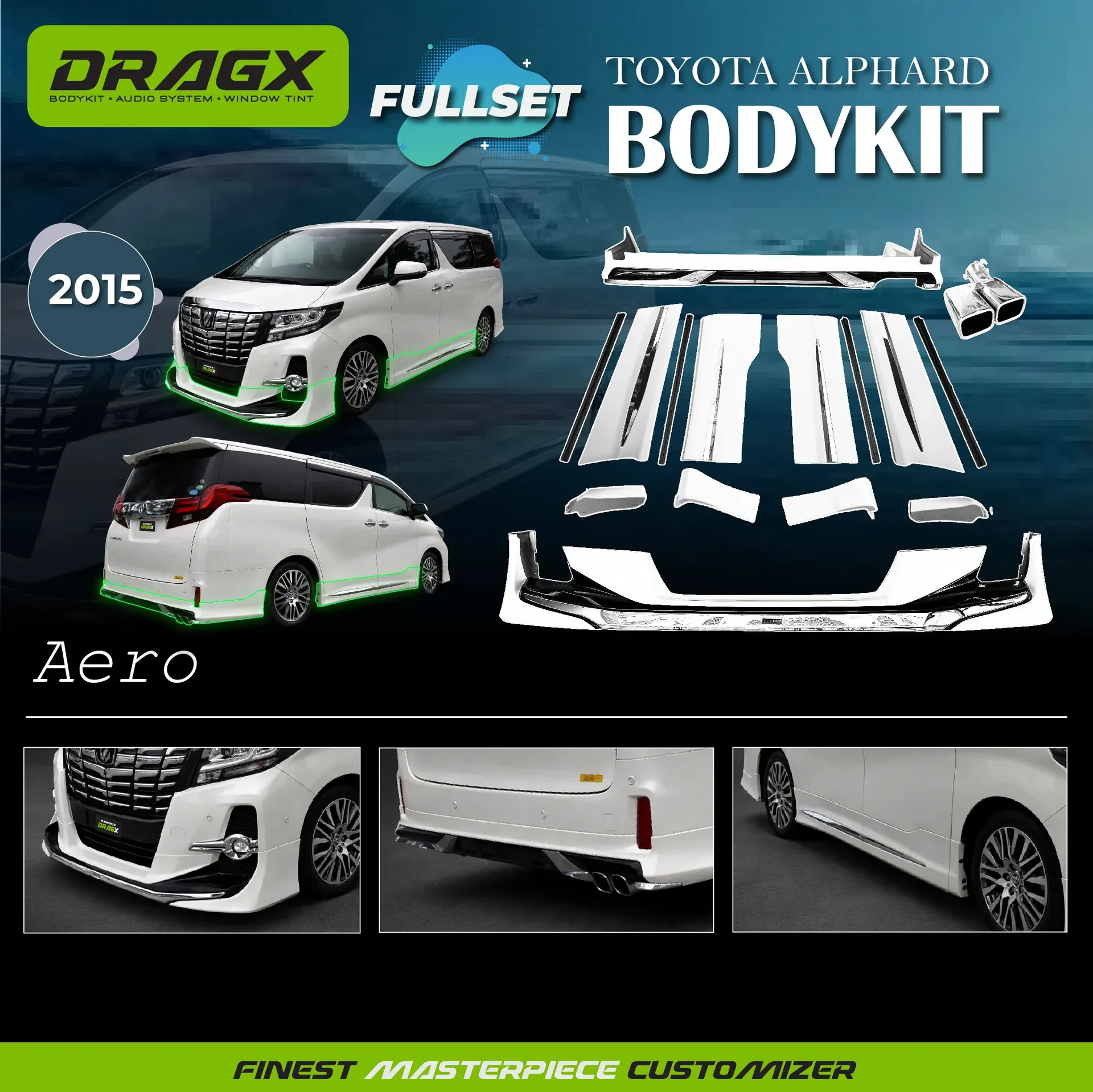 BODYKIT ALPHARD 2015 AERO FULLSET 
