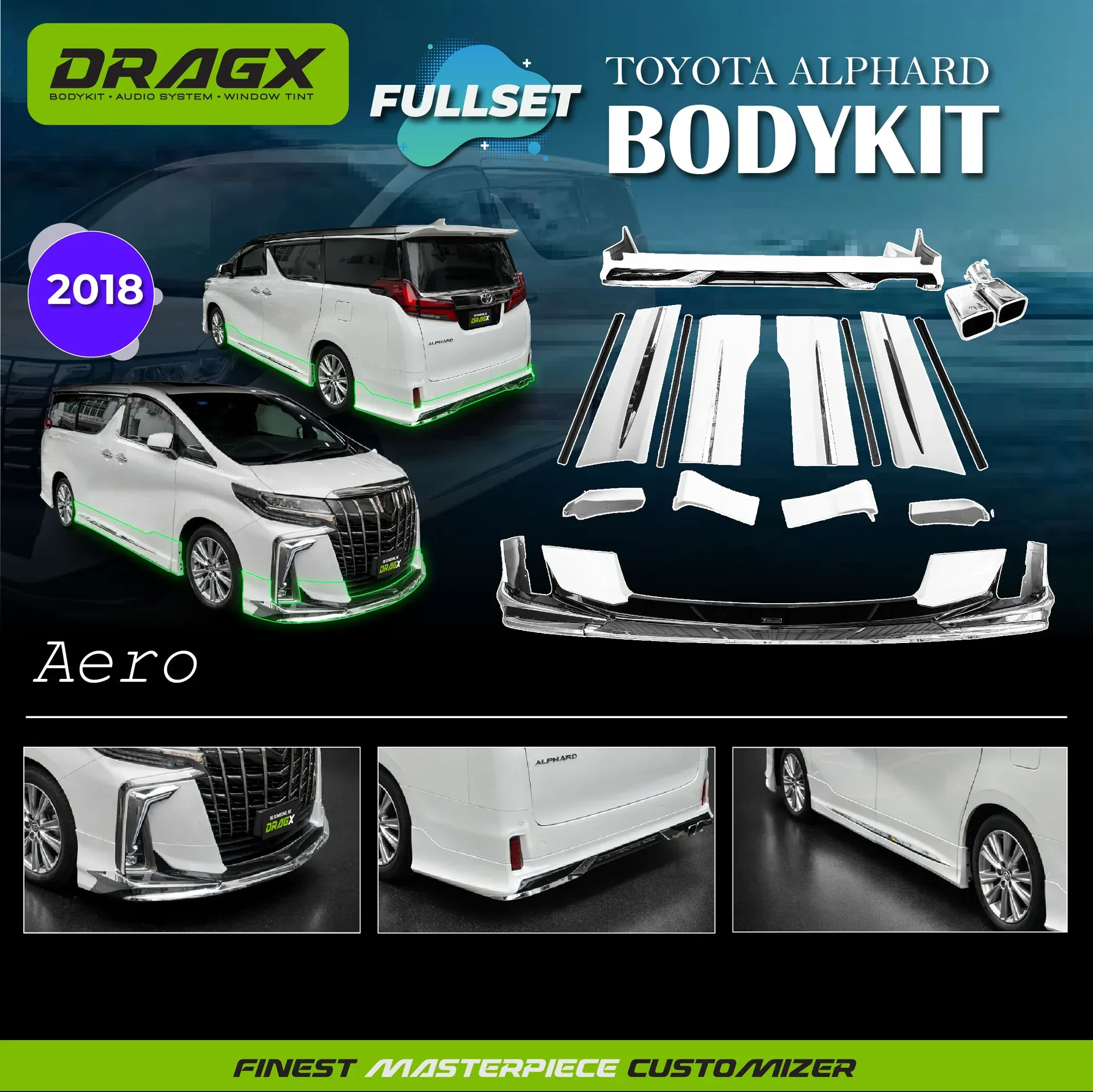 BODYKIT ALPHARD 2018 AERO FULLSET
