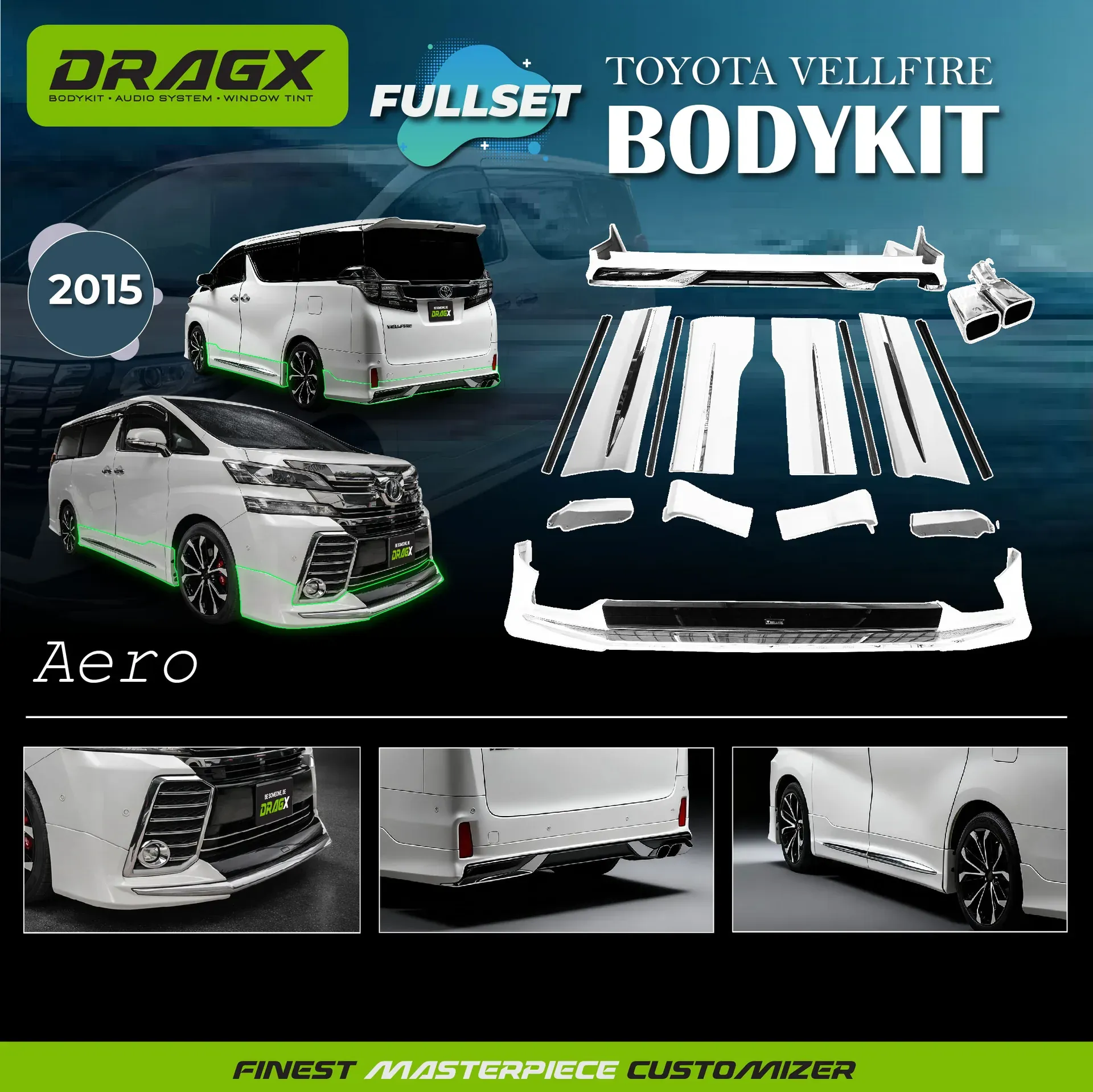 BODYKIT VELLFIRE 2015 AERO FULLSET