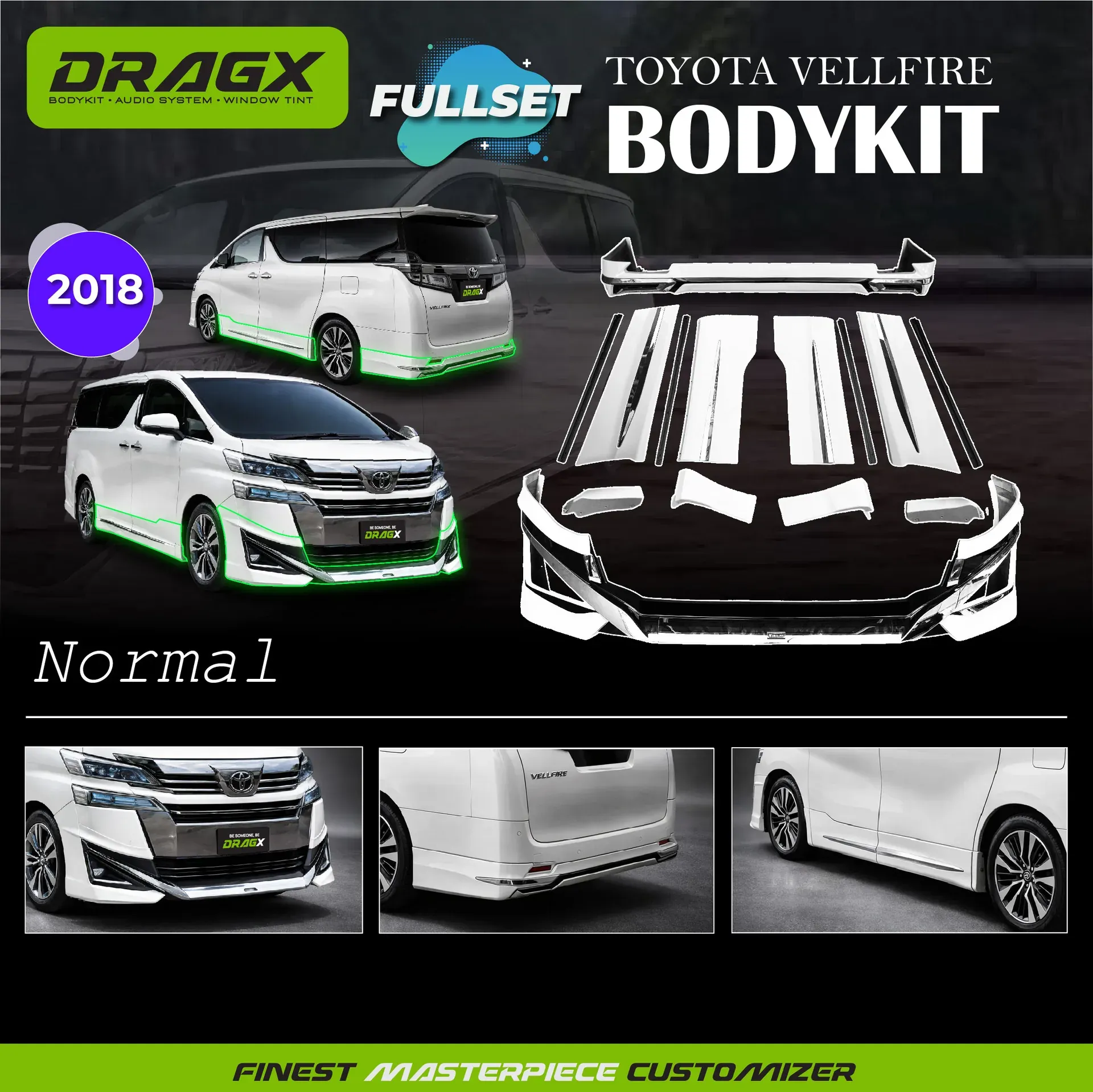 BODYKIT VELLFIRE 2018 NORMAL FULLSET