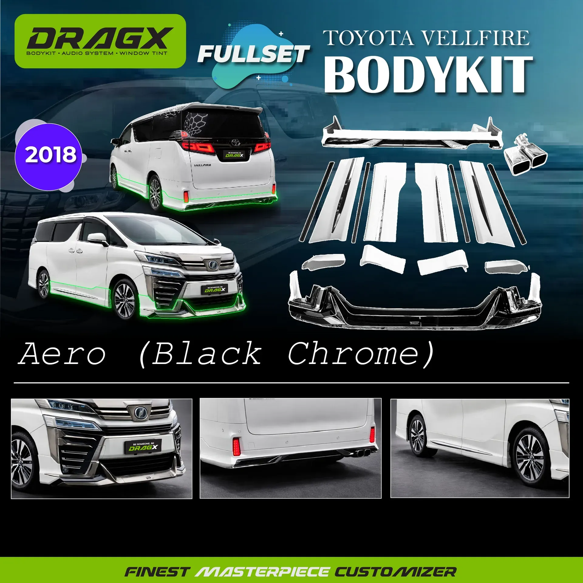 BODYKIT VELLFIRE 2018 AERO FULLSET