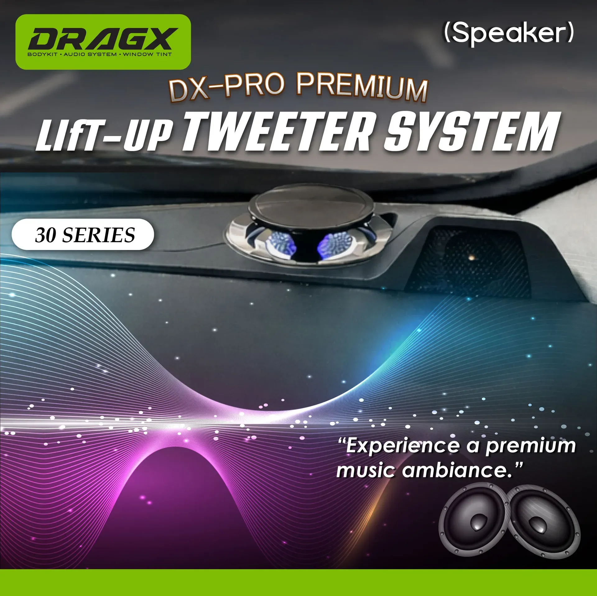  DX-PRO PREMIUM LIFT-UP TWEETER SYSTEM SPEAKER