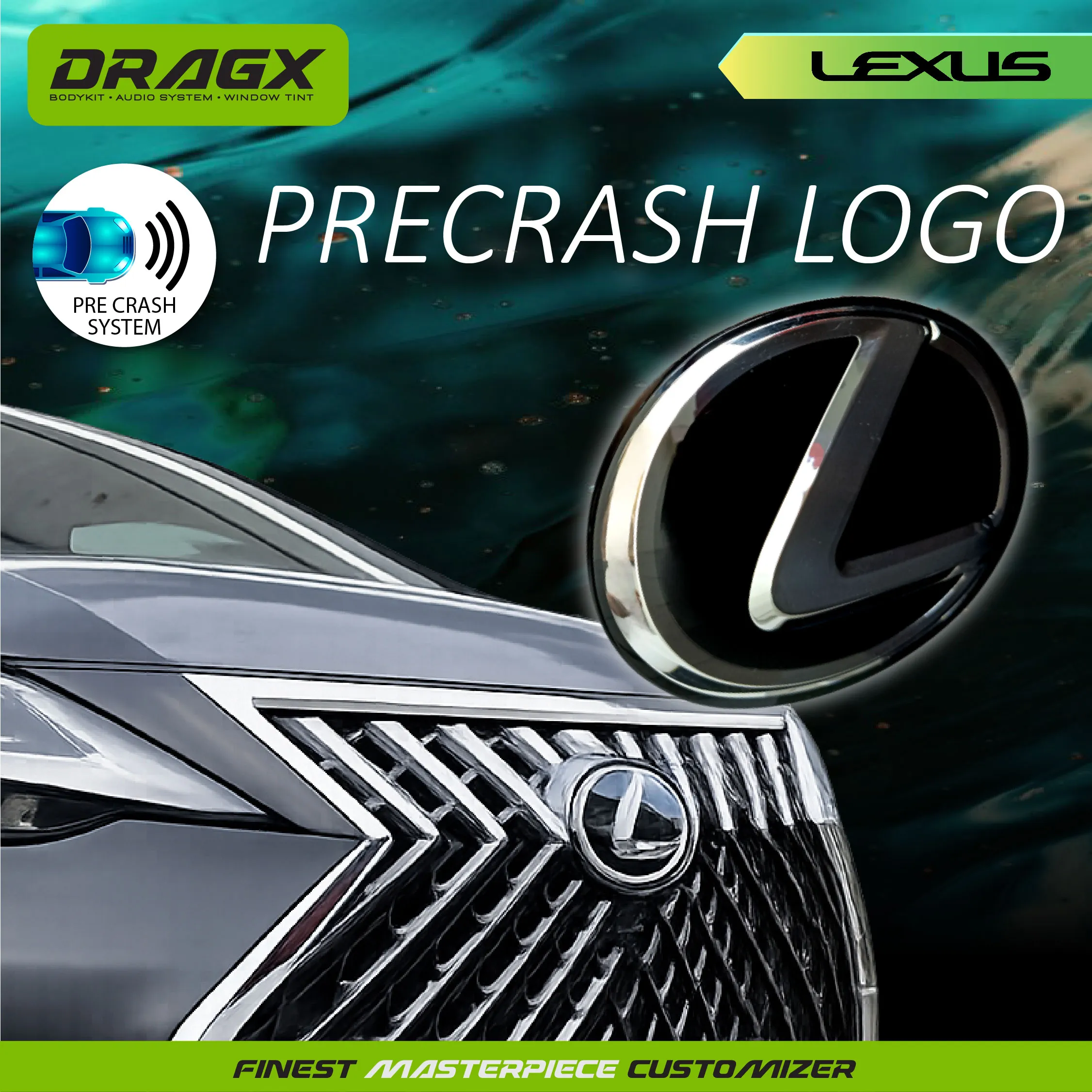 PRECRASH LOGO LEXUS LM350