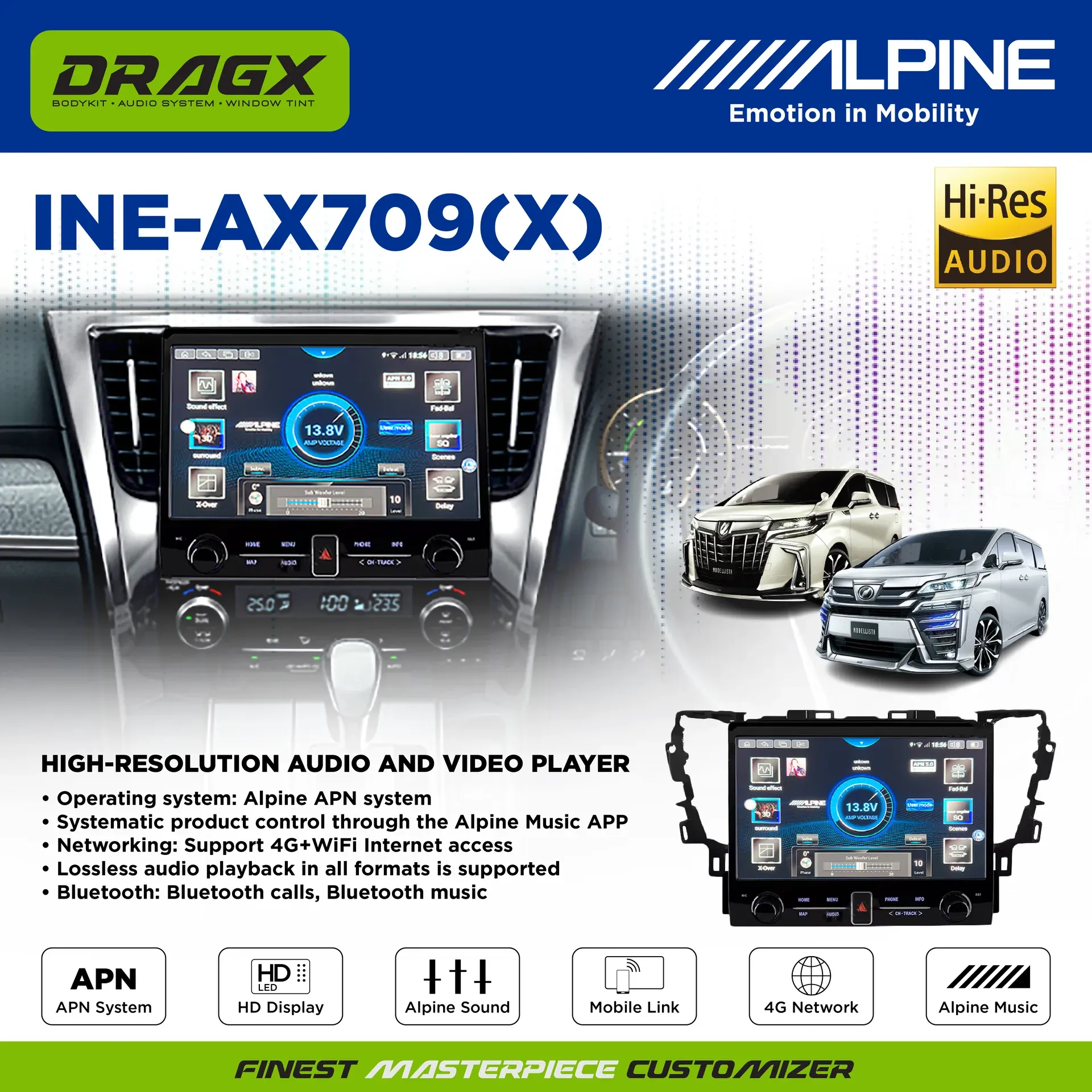 Alpine_INE-AX709(X) 8+256