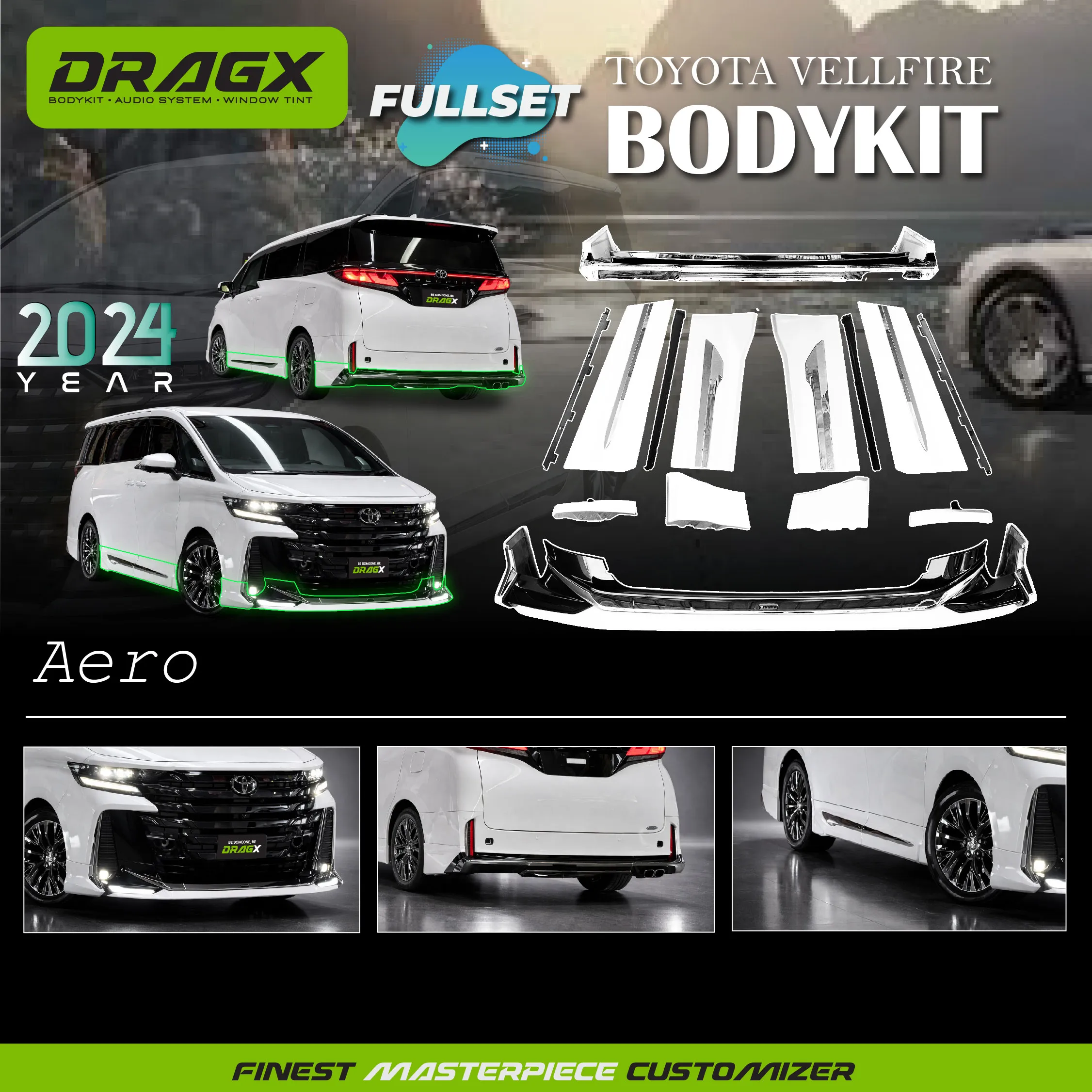 BODYKIT ALPHARD 2024 AH40 AERO FULLSET