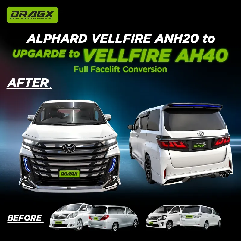   ANH20 → AH40 UPGRADE  Kit 8 - VELLFIRE FULL FACELIFT CONVERSION