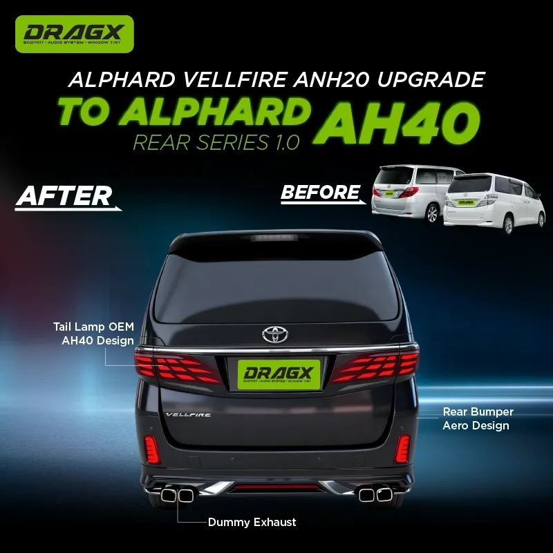   ANH20 → AH40 UPGRADE AH40 ALPHARD DESIGN TAIL LAMP