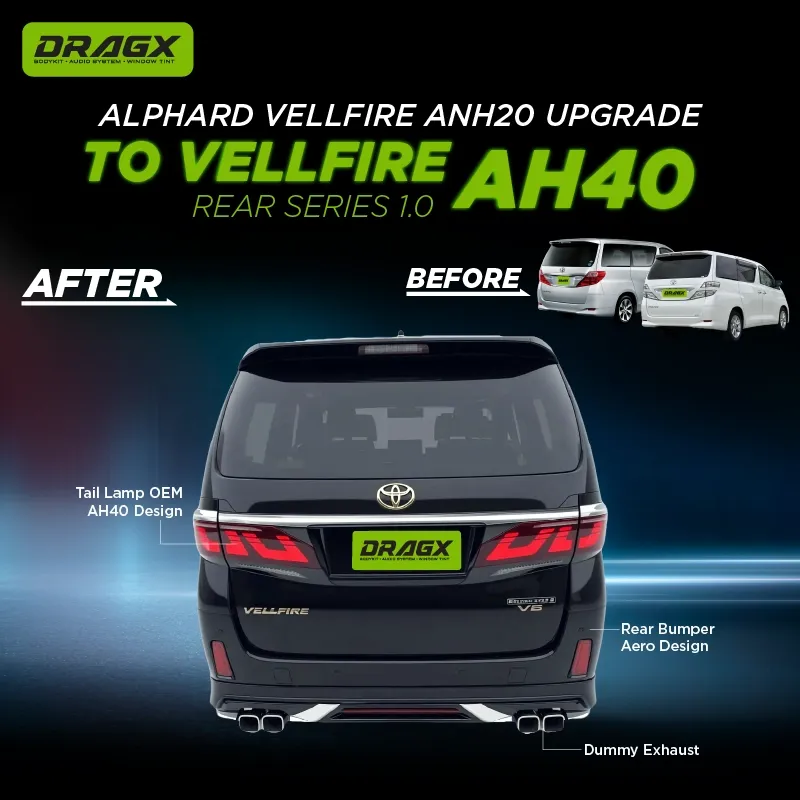  ANH20 → AH40 UPGRADE VELLFIRE DESIGN TAIL LAMP