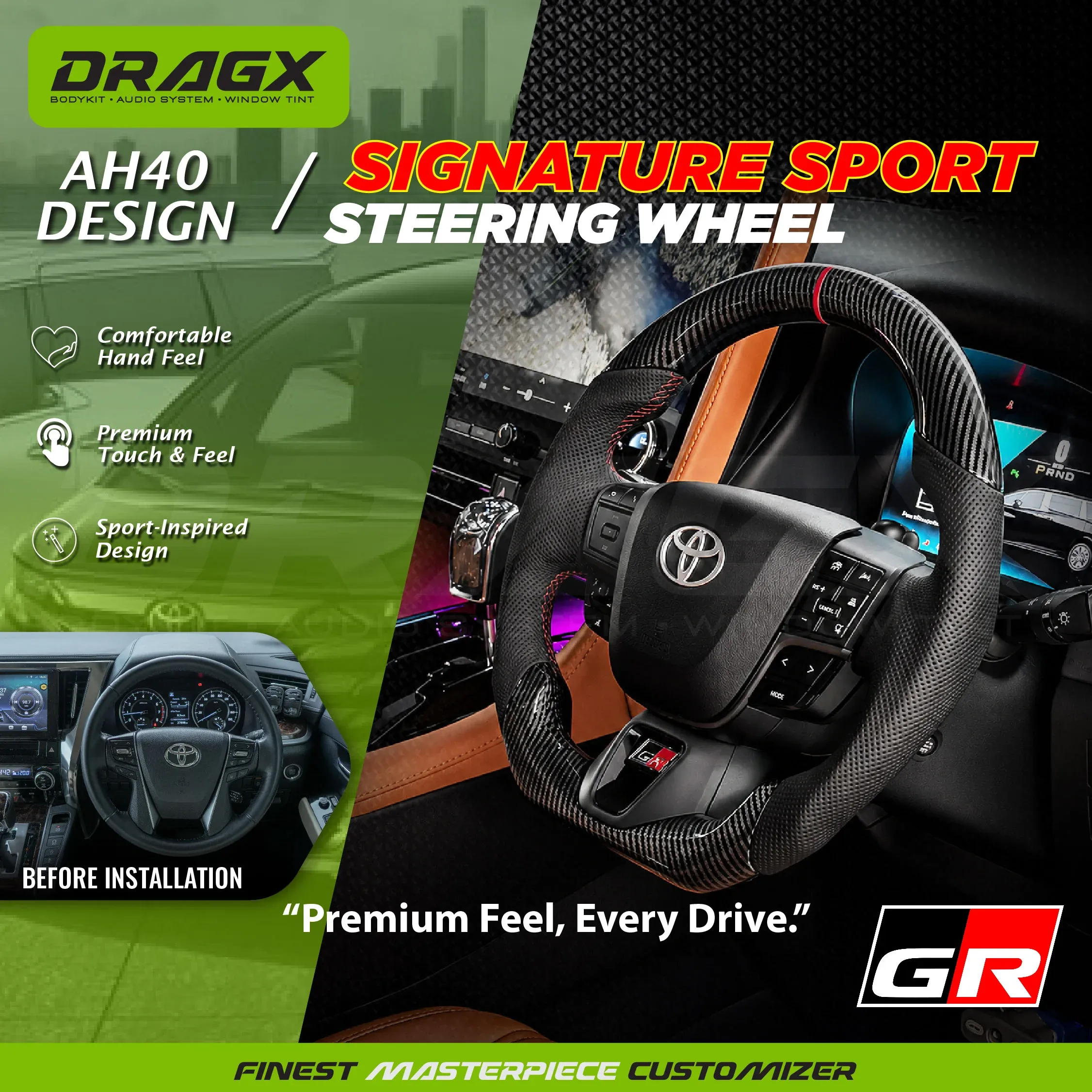  STEERING SIGNATURE SPORT ALPHARD/VELLFIRE AGH30 TO AH40