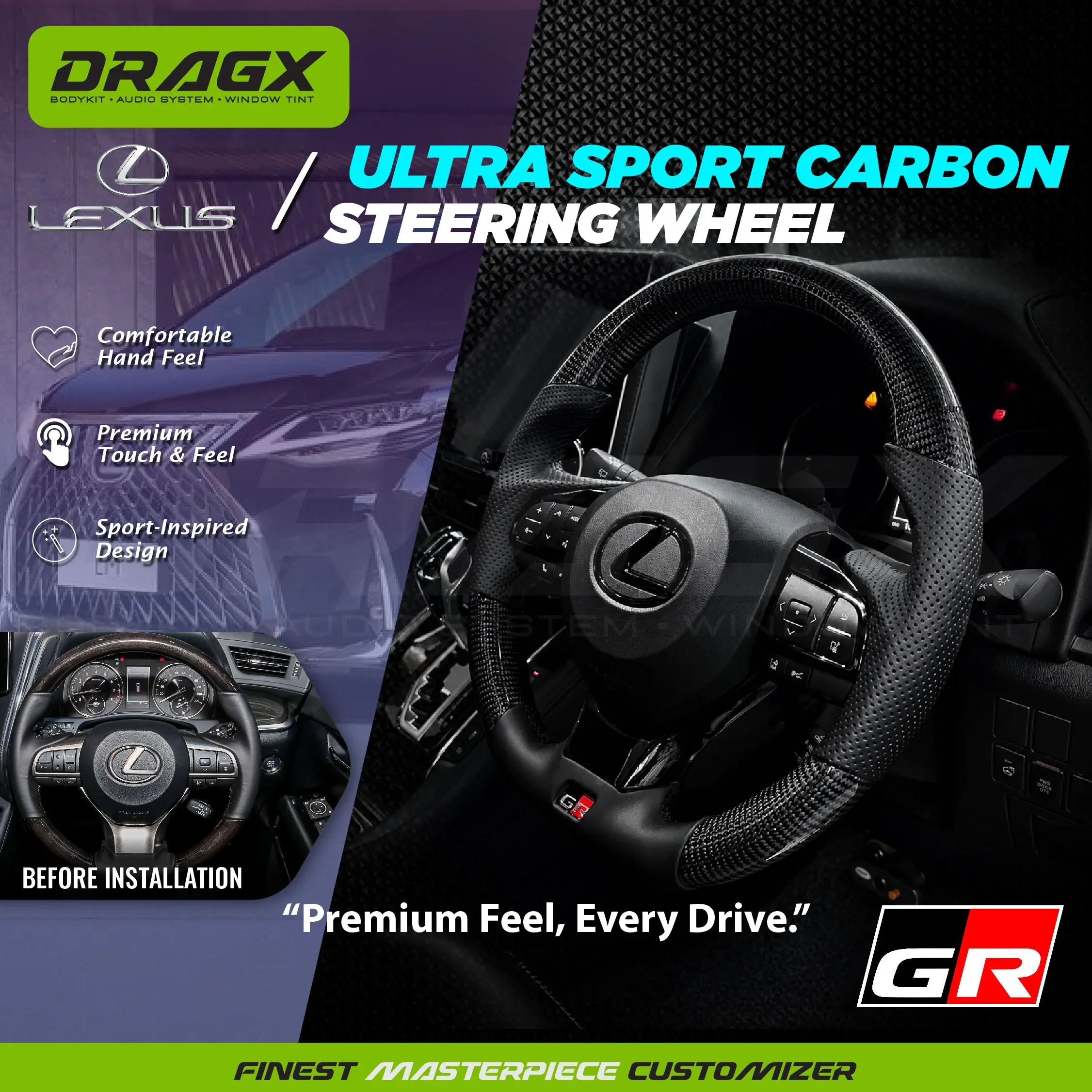 STEERING LEXUS ULTRA SPORT CARBON GR