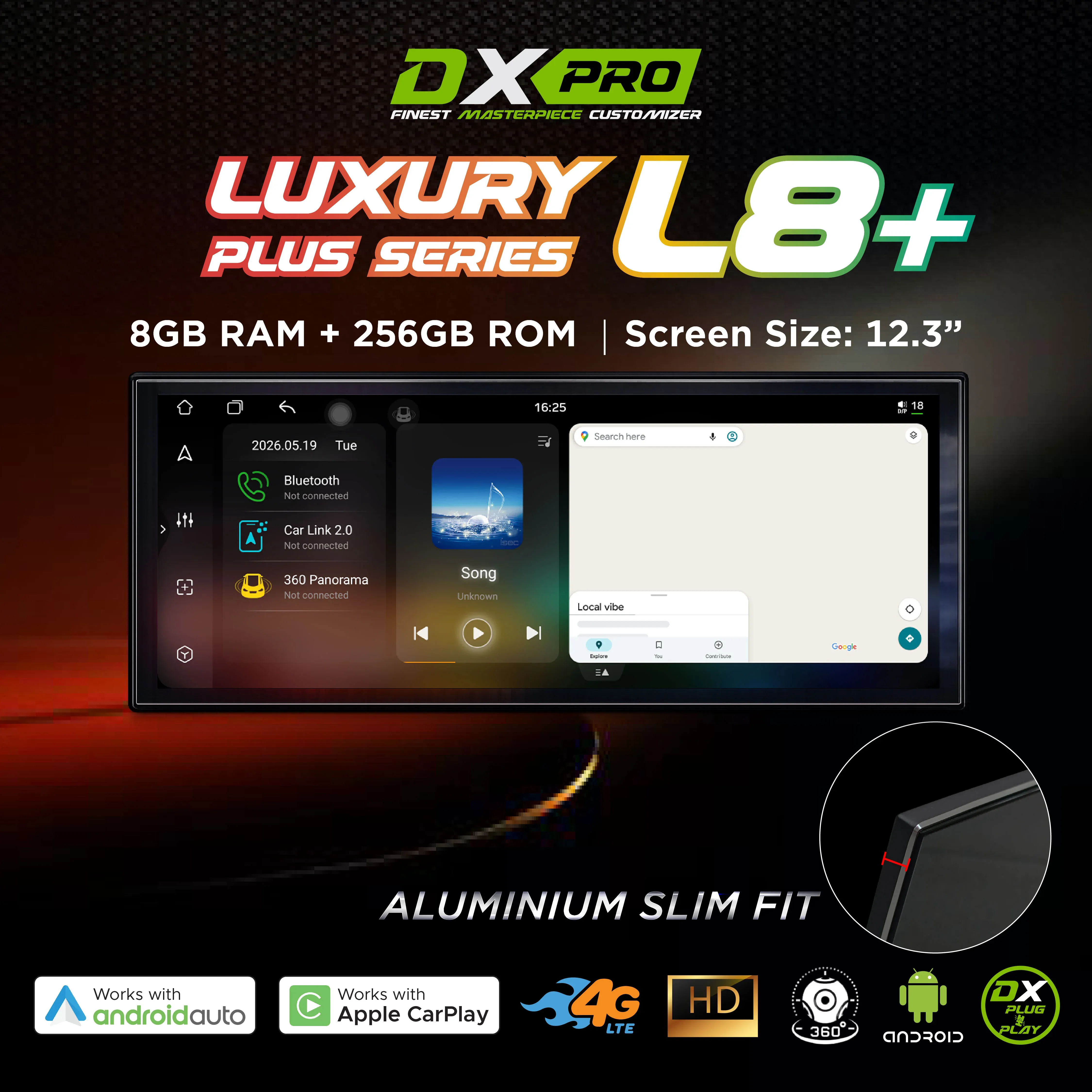 Android Player DXPRO Luxury Series 8 L8 PLUS