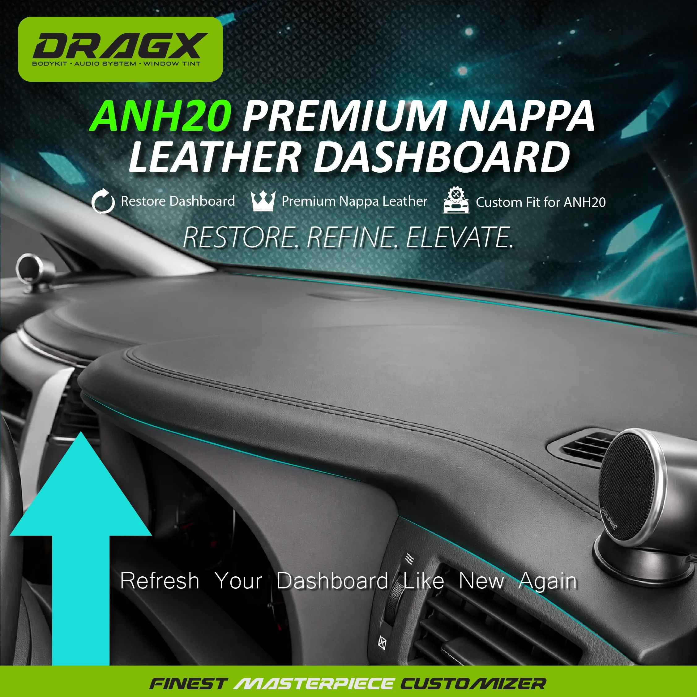  REFURBISHED DASHBOARD RAISE NAPPE LEATHER ANH20