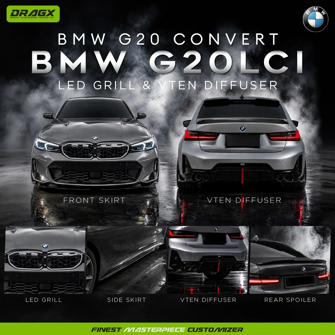  BMW G20 CONVERT TO G20 LCI LED GRILL & VTEN DIFFUSER