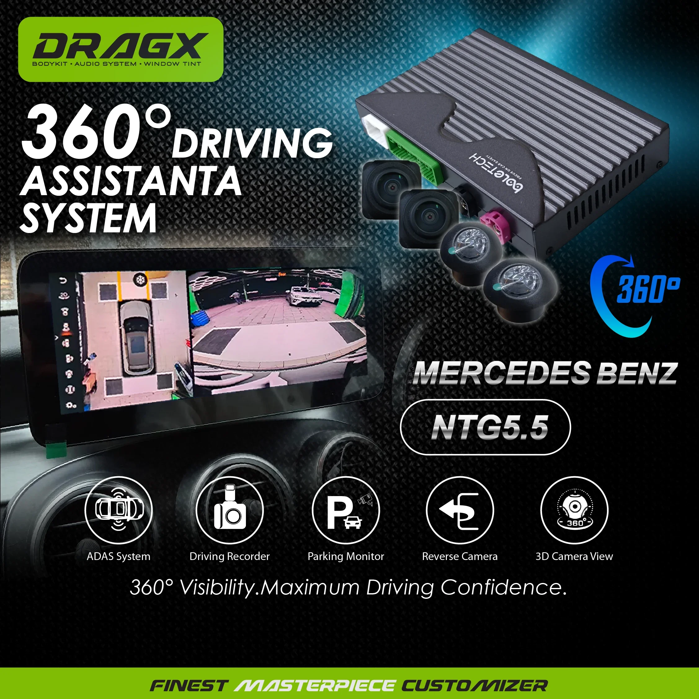 360 INTERFACE - MERCEDES BENZ NTG5.5 10.25"
