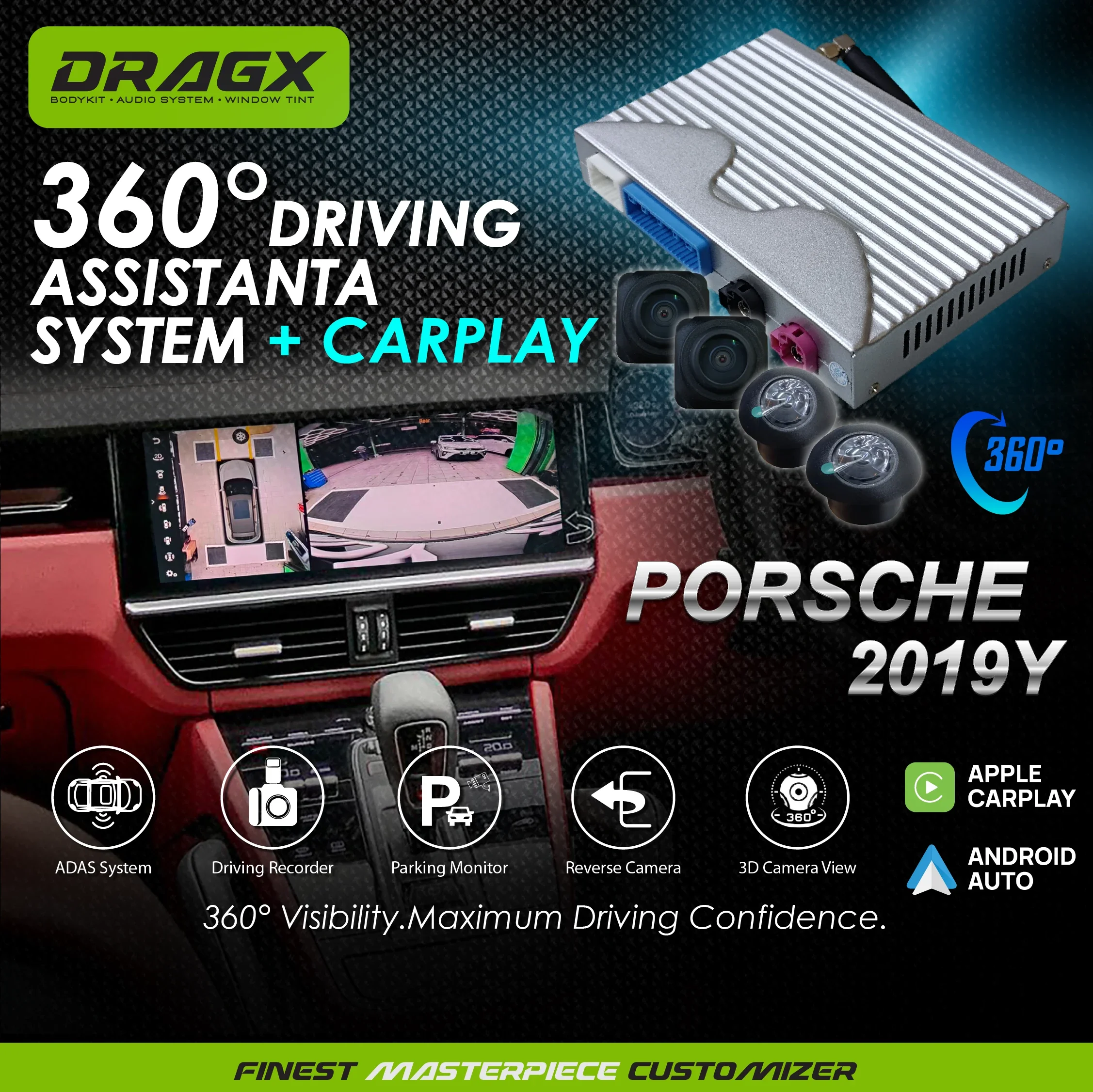360 INTERFACE - PORSCHE 19Y + CARPLAY