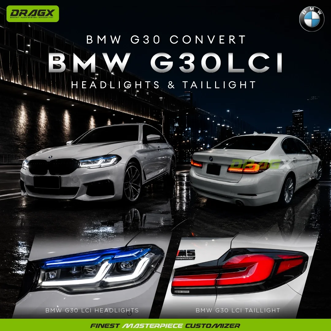 BMW G30 CONVERT TO G30 LCI - HEADLIGHT & TAILLIGHT