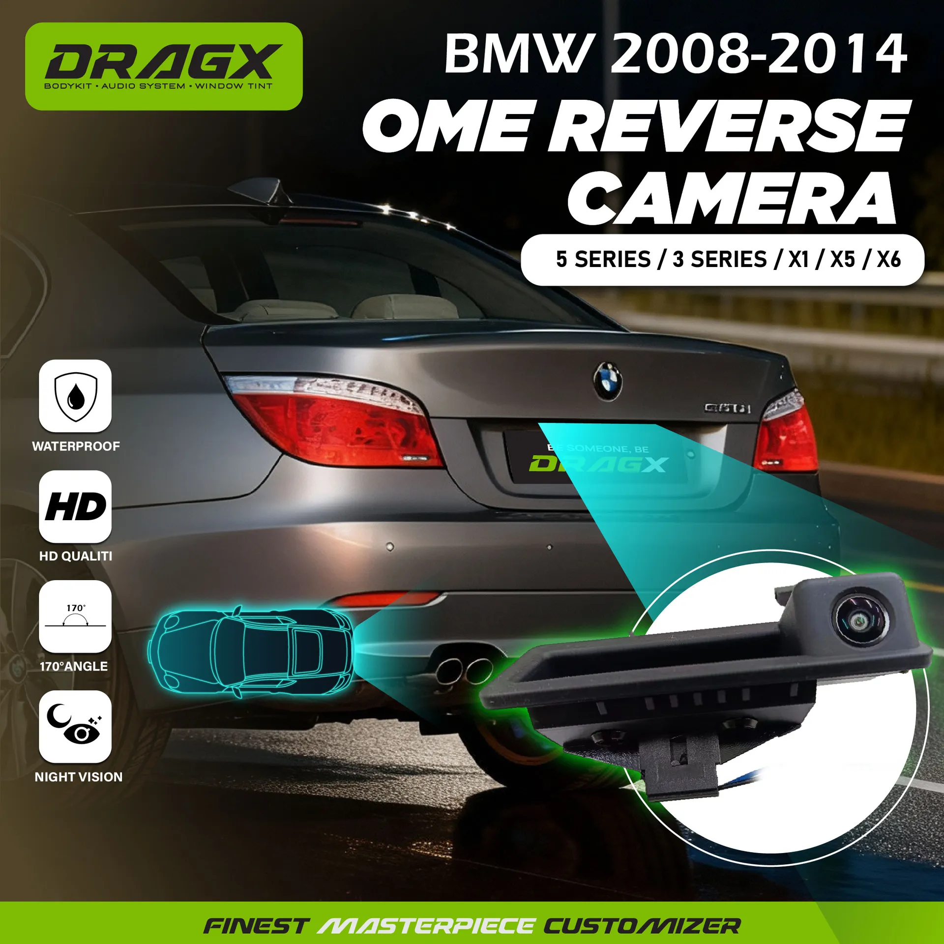 OEM REVERSE CAMERA BMW 2008-2014 X1 X5 X6 3SERIES 5SERIES OU-8003