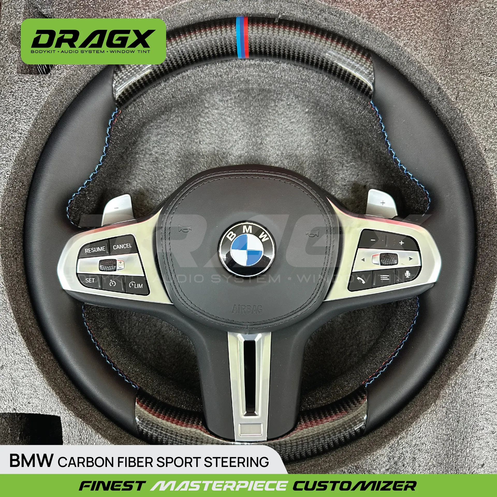 BMW Carbon Fiber sports steering