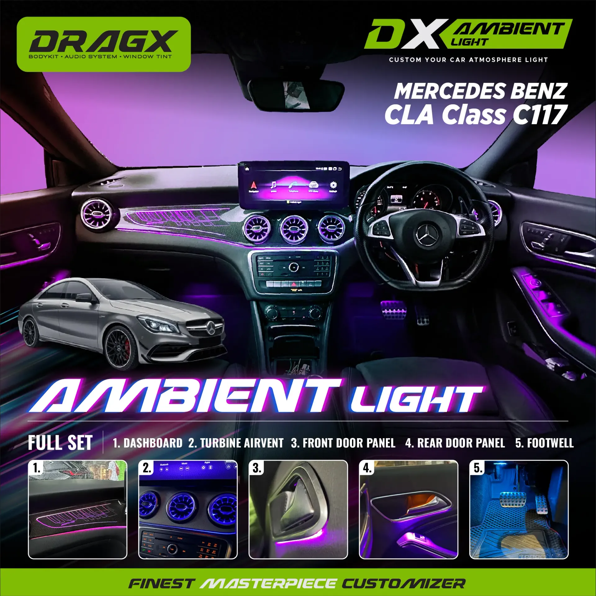AMBIENT LIGHT MERCEDES BENZ CLA Class C117