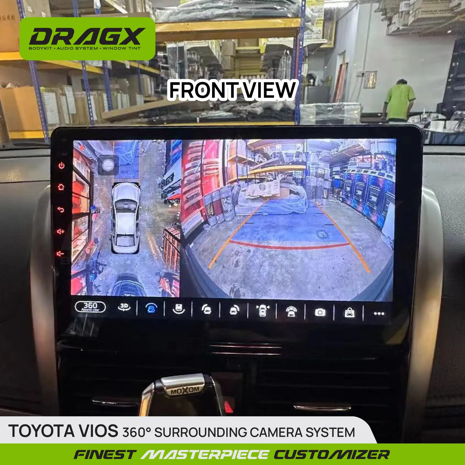 TOYOTA VIOS 360° SURROUNDING CAMERA SYSTEM - DragX Gallery Image