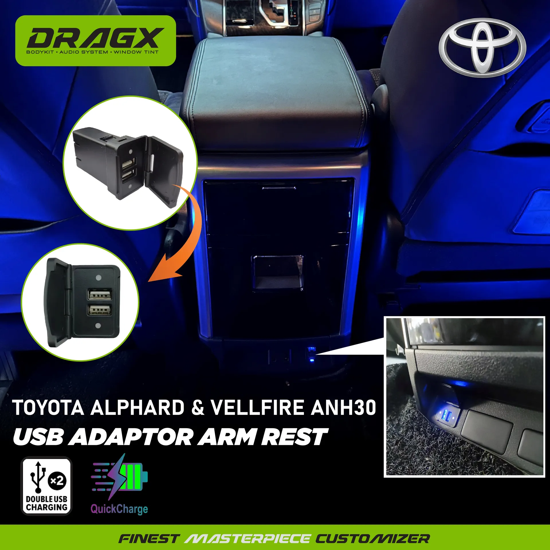 USB ADAPTOR ARMREST AGH30 