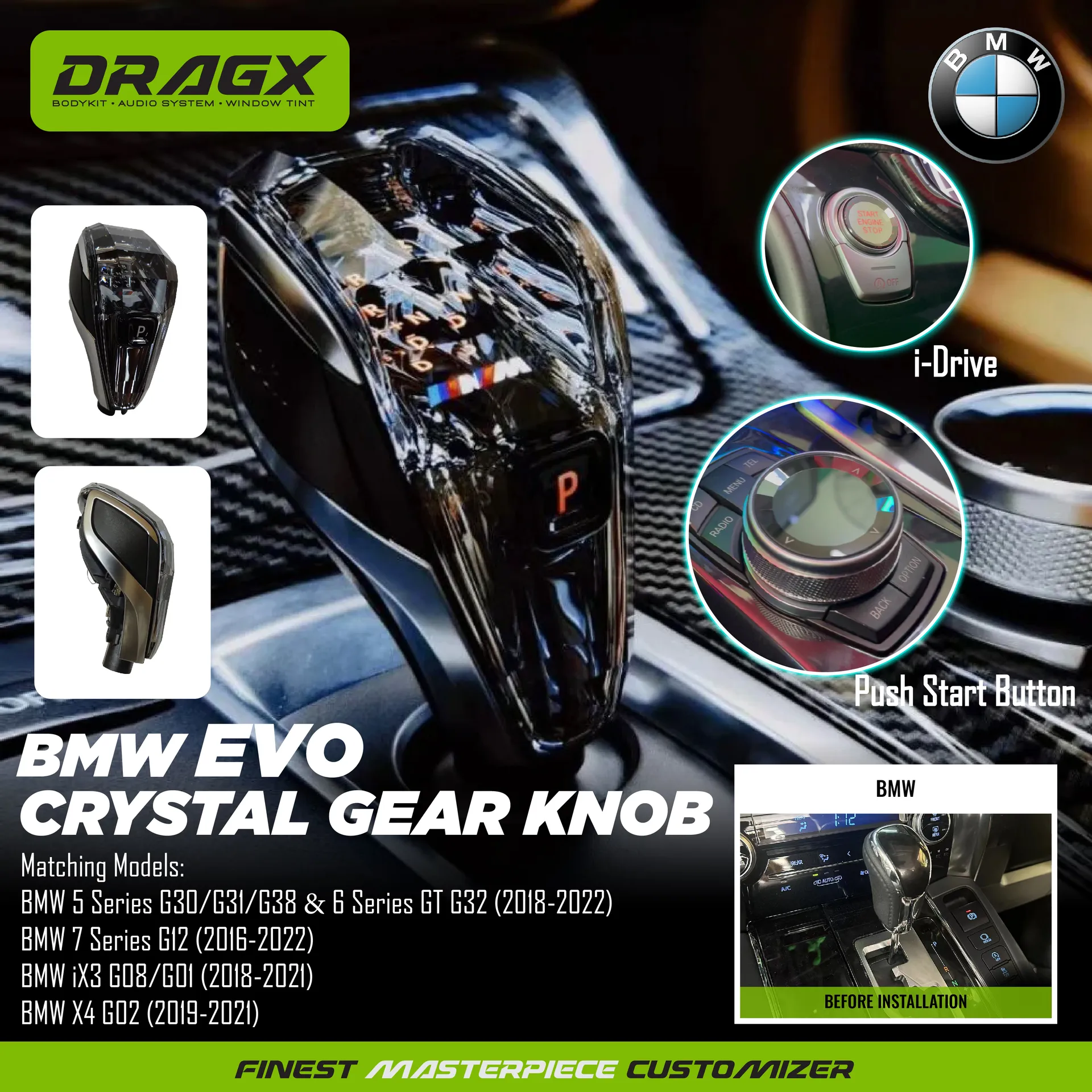 BMW EVO Crystal Gear Knob