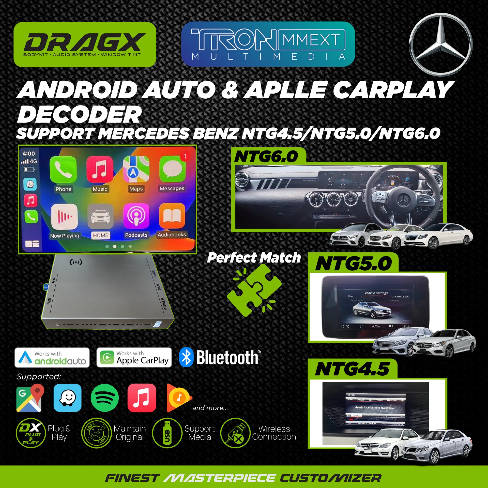 Mercedes Android Auto & Apple Car Play Decorder