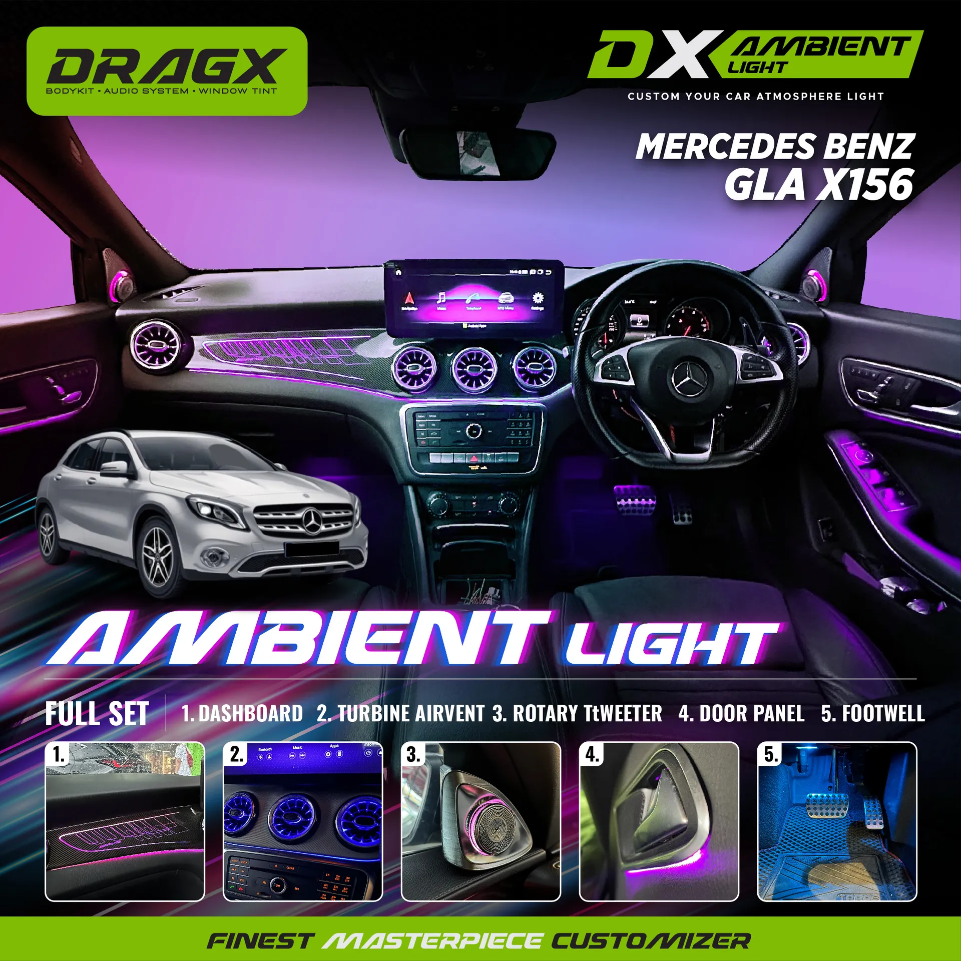 AMBIENT LIGHT MERCEDES BENZ GLA X156