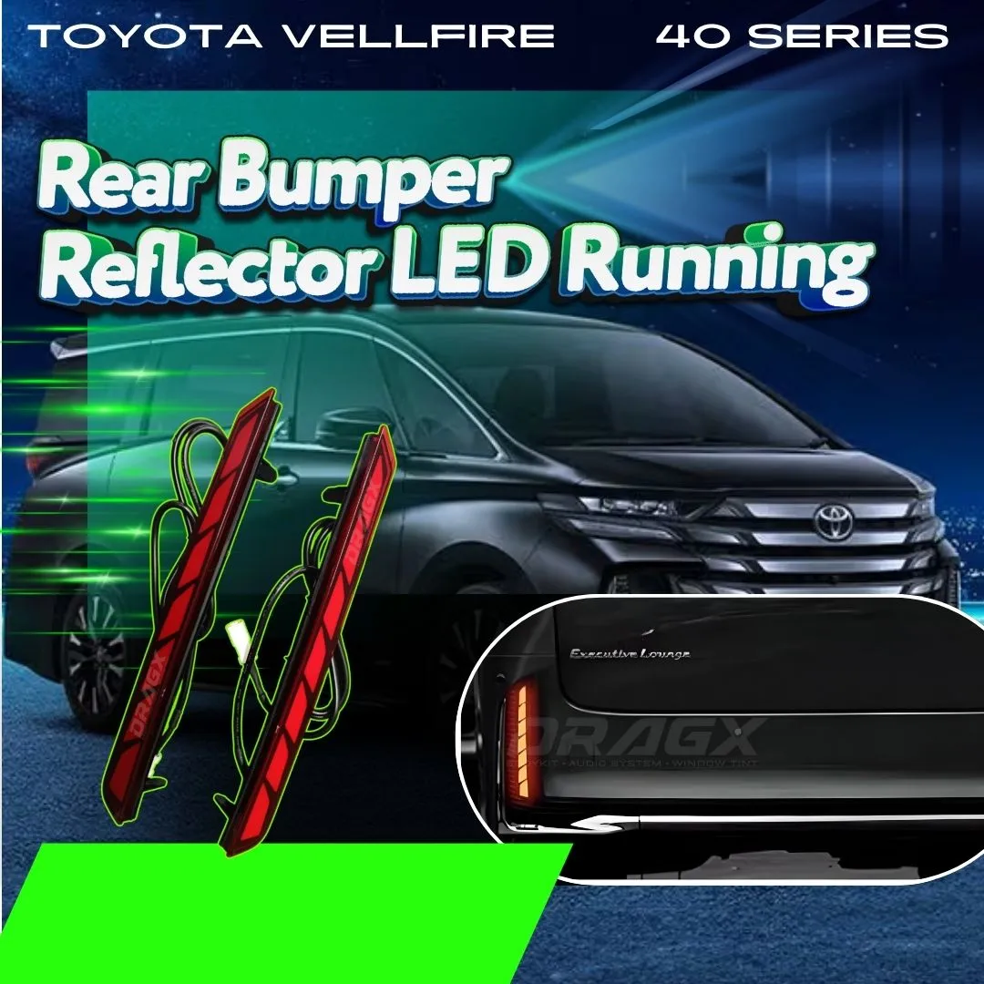 REAR BUMPER REFLECTOR LED RUNNING VELLFIRE AH40