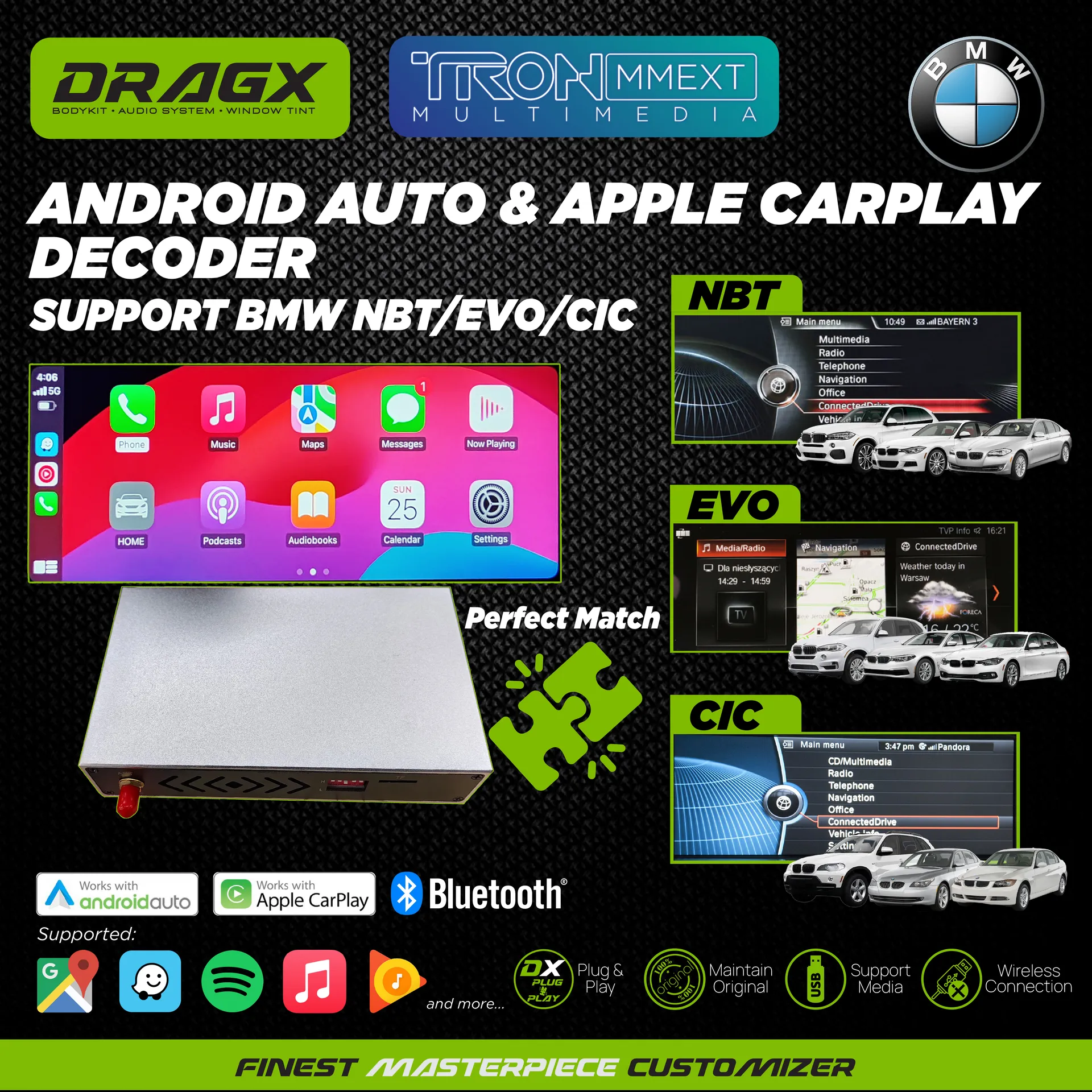 BMW Android Auto & Apple CarPlay Decoder