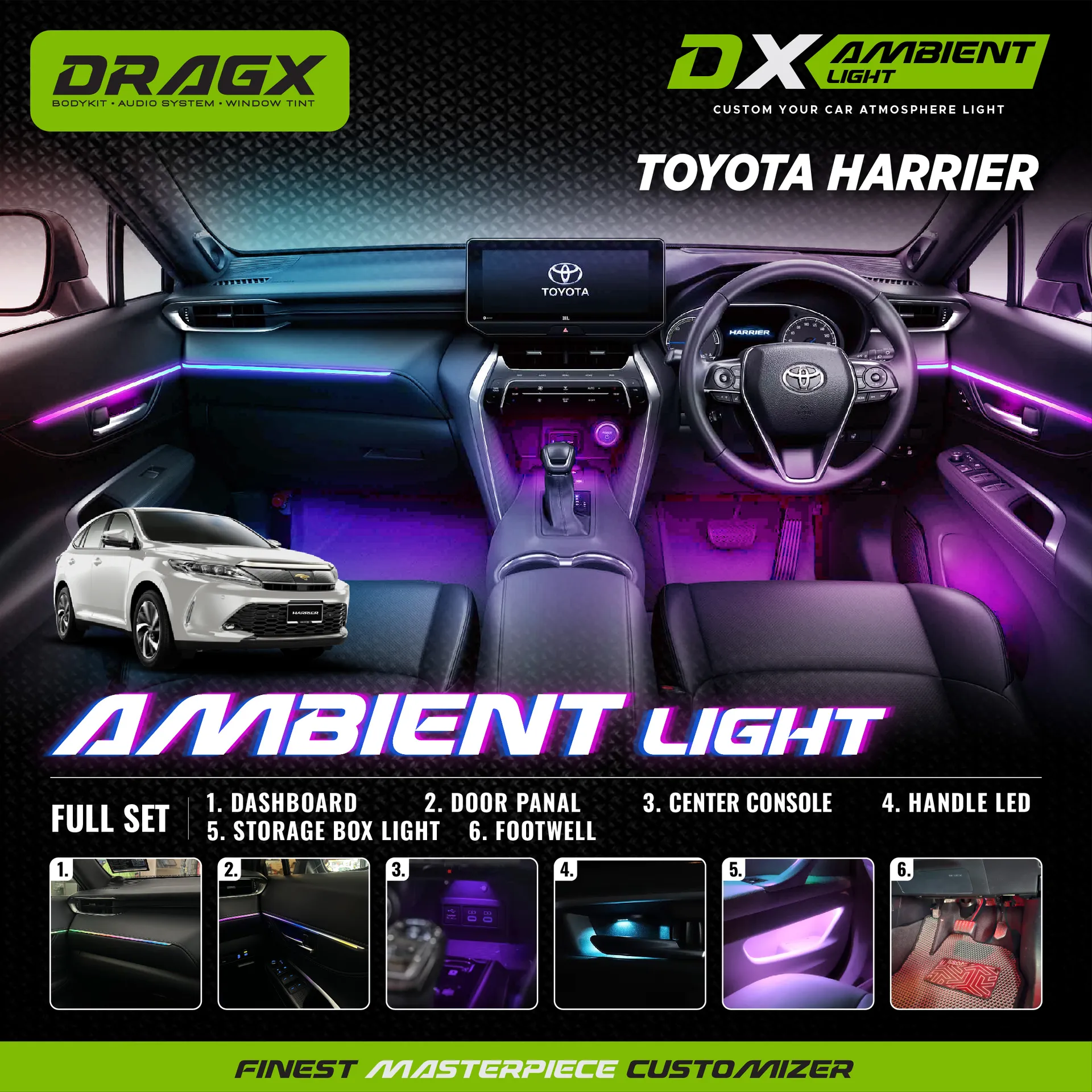 AMBIENT LIGHT TOYOTA HARRIER 2022 FULLSET