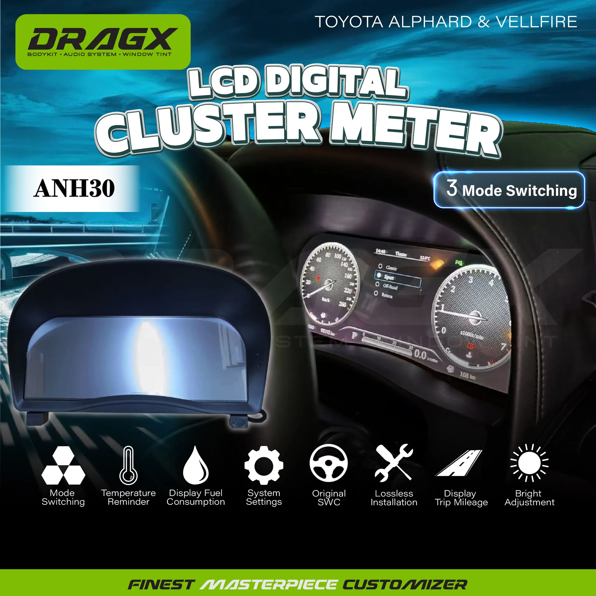DIGITAL CLUSTER METER AGH30-35