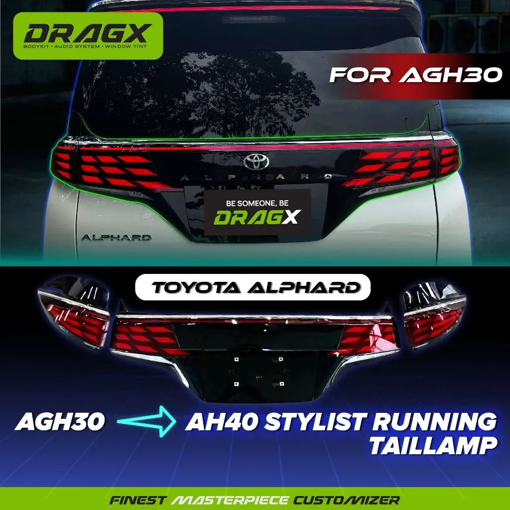 TAIL LAMP STYLIST RUNNING - ALPHARD AGH30 UPGRADE TO AH40 