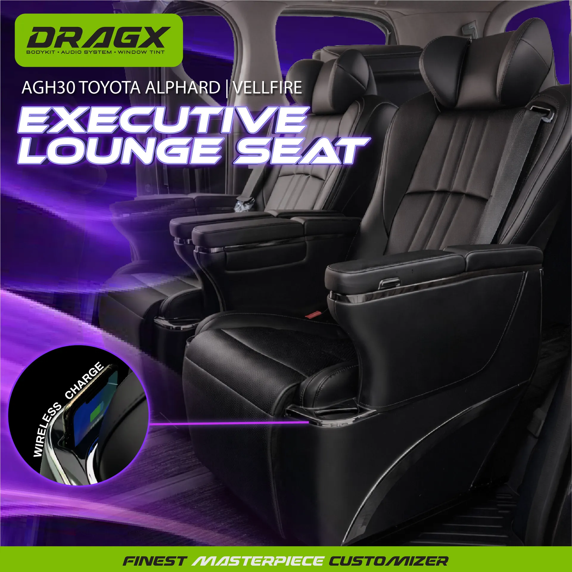 TOYOTA ANH30 EXECUTIVE LOUNGE SEAT 1SET(2) | ALPHARD VELLFIRE