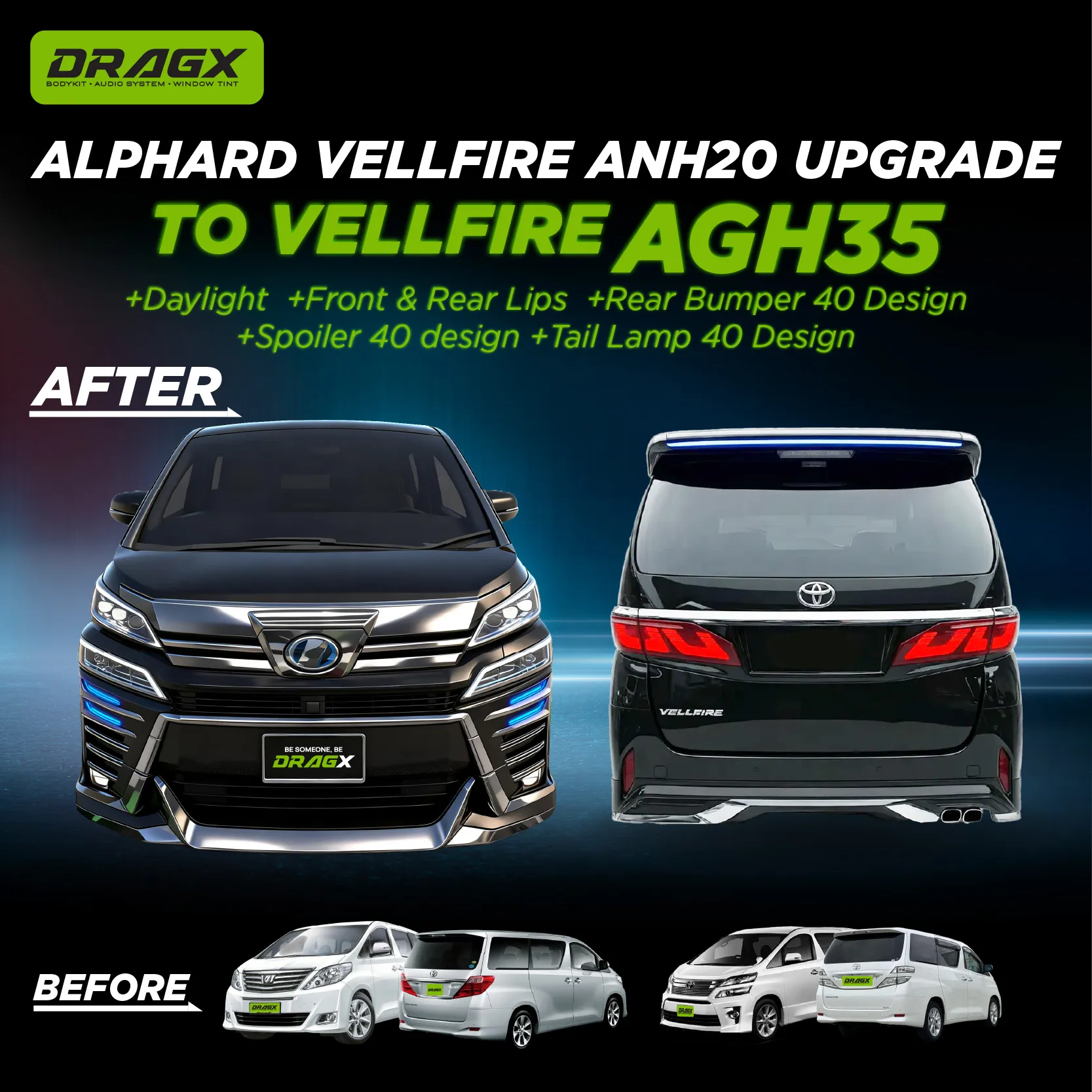  ANH20 → AGH35 Conversion Kit 7 – Full Body Conversion Kit