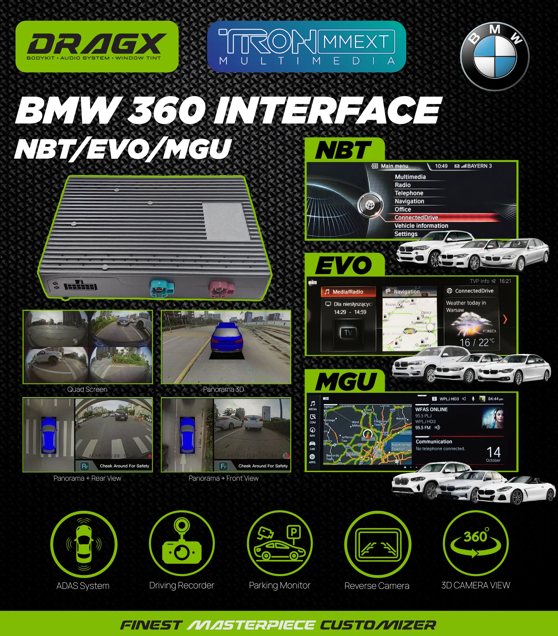 BMW 360 Interface NBT_EVO_MGU