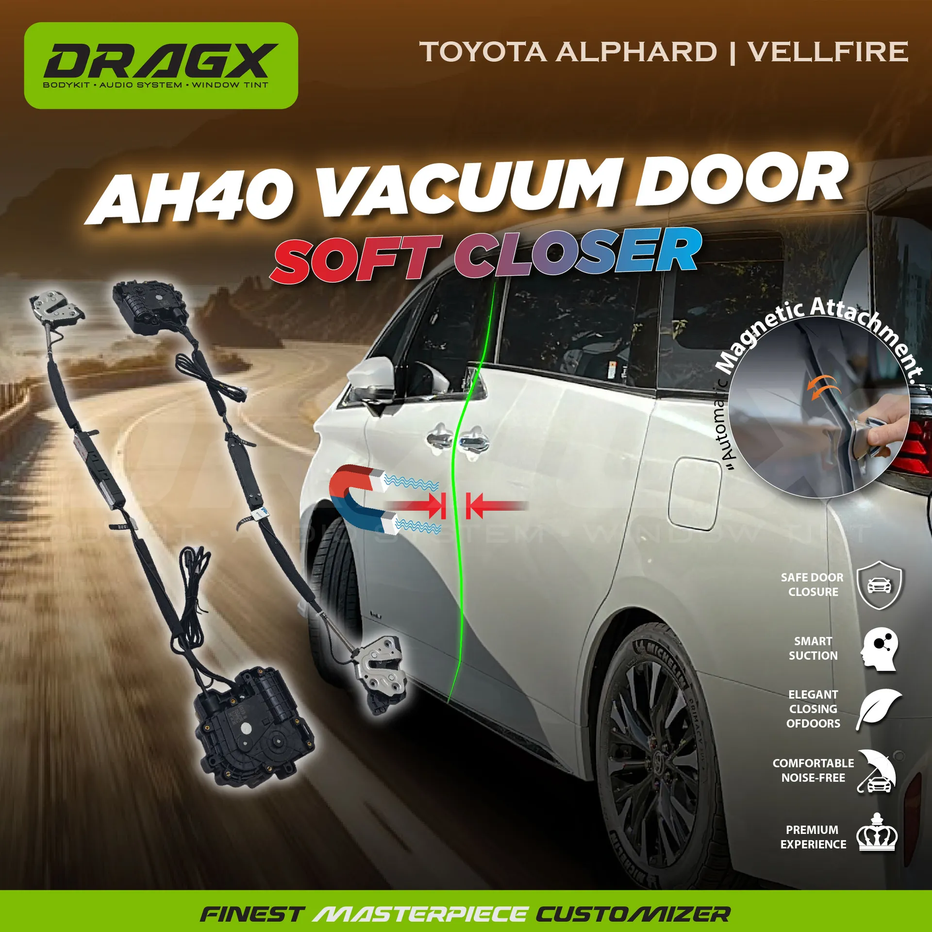 VACUUM DOOR SOFT CLOSE L/R TOYOTA VELLFIRE/ALPHARD AH40 
