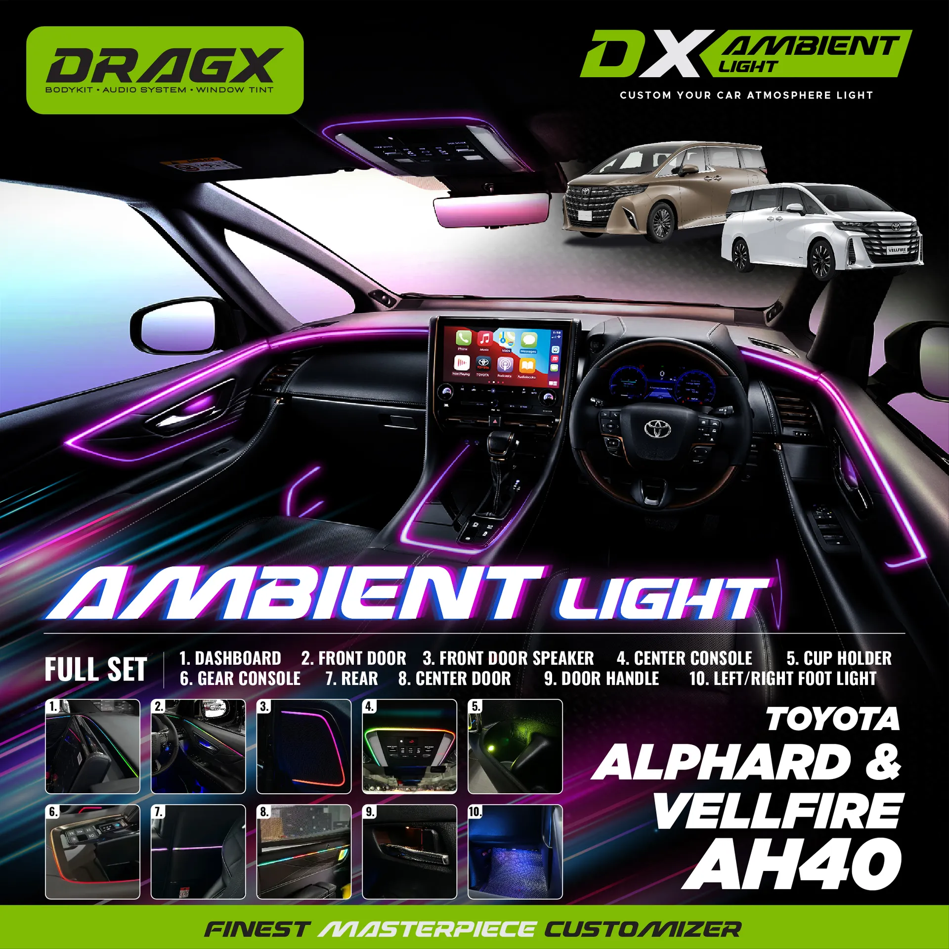 AMBIENT LIGHT TOYOTA ALPHARD/VELLFIRE AH40