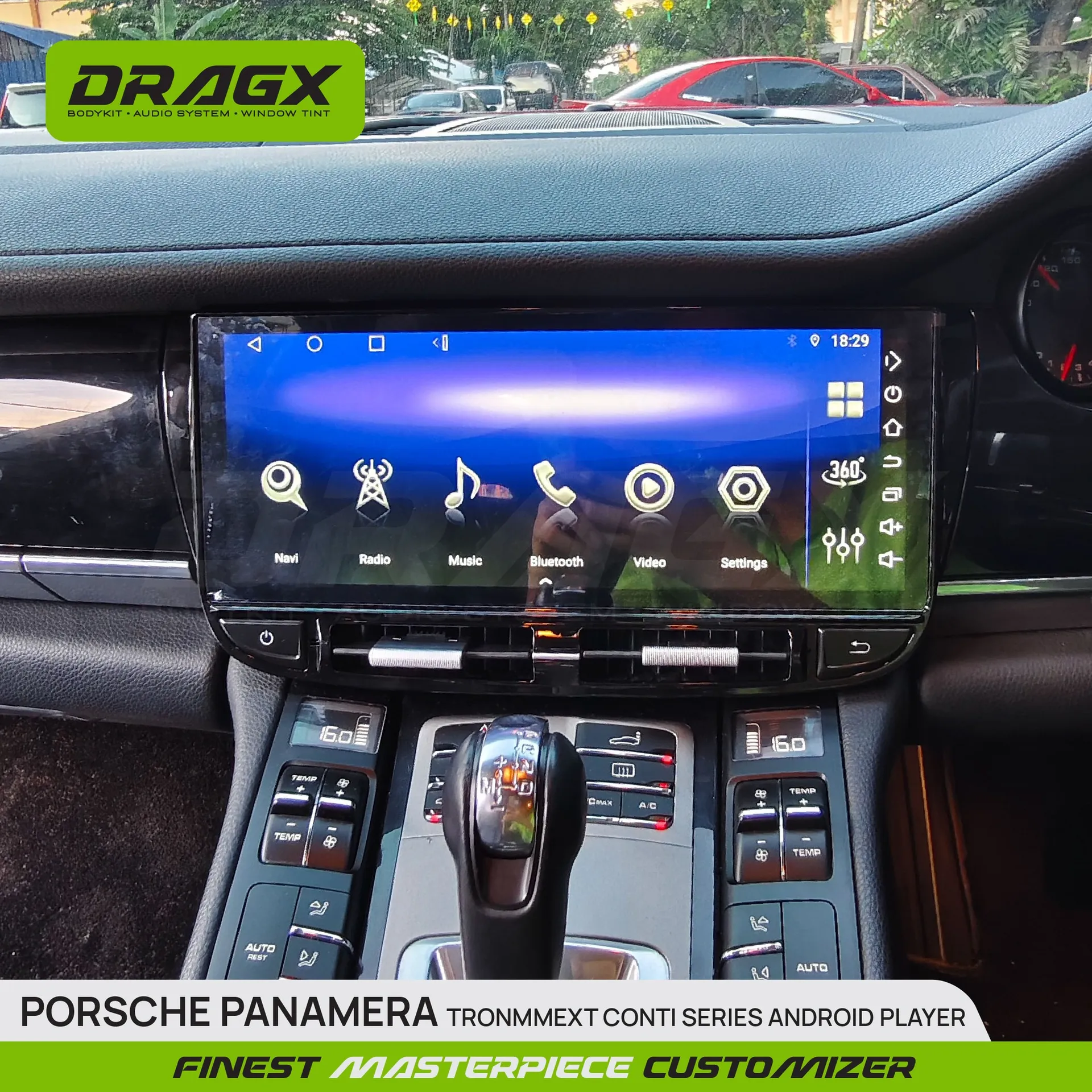 PORSCHE PANAMERA TRONMMEXT CONTI SERIES ANDROID PLAYER