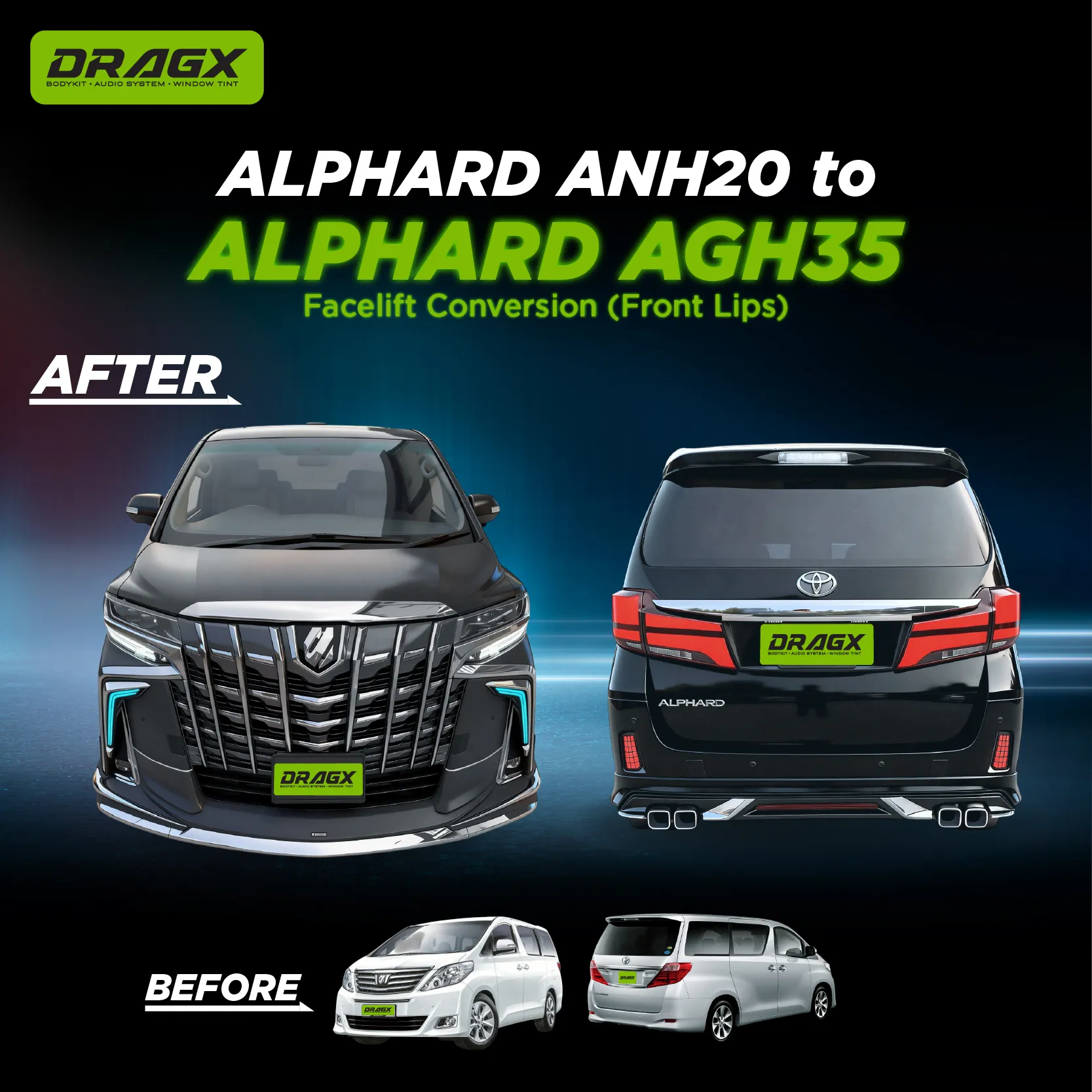  ANH20 → AGH35 Conversion OEM Kit 4 - Tail Lamp AP20