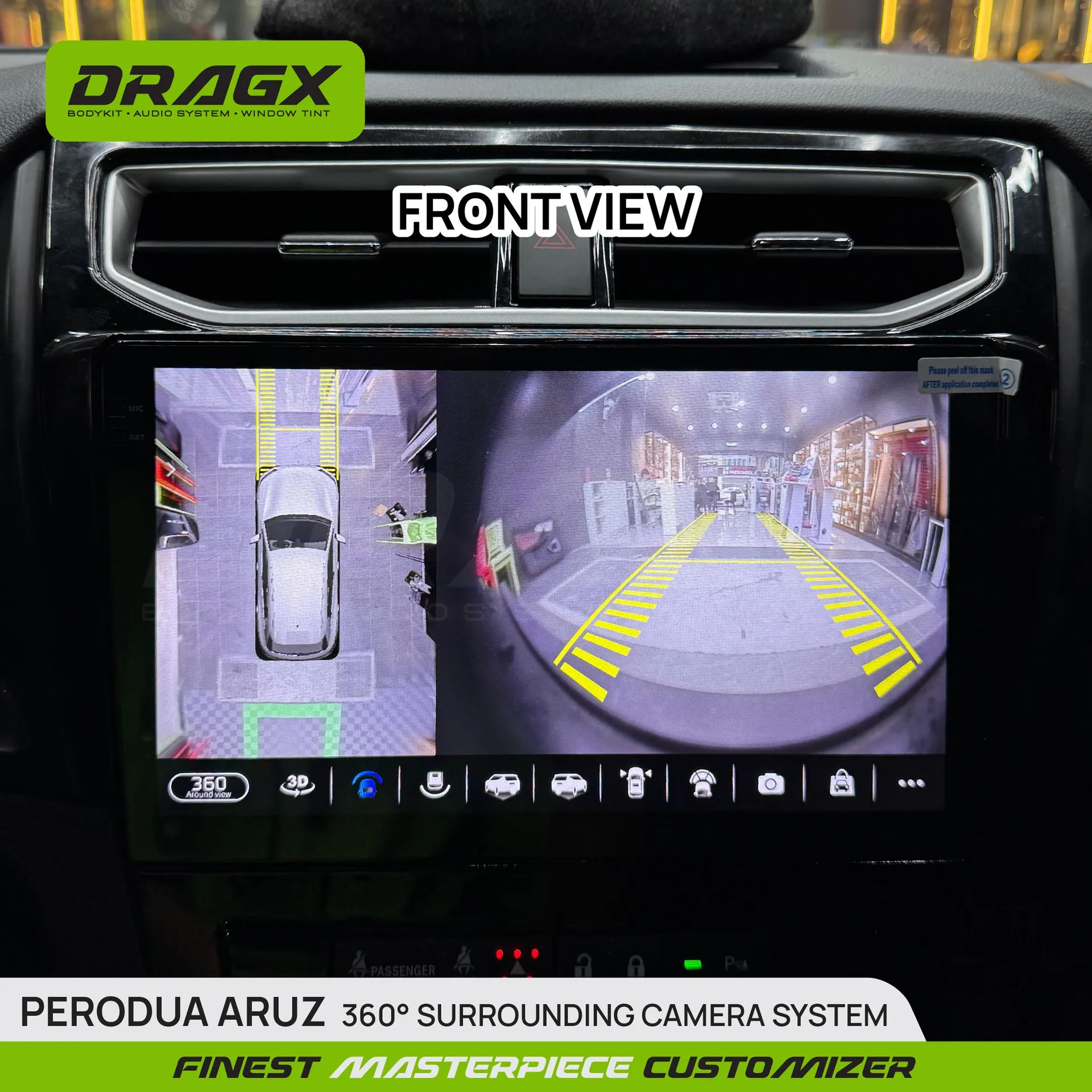 PERODUA ARUZ 360° SURROUNDING CAMERA SYSTEM - DragX Gallery Image