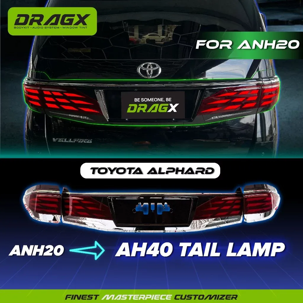 TAIL LAMP - ALPHARD ANH20 UPGARDE TO AH40