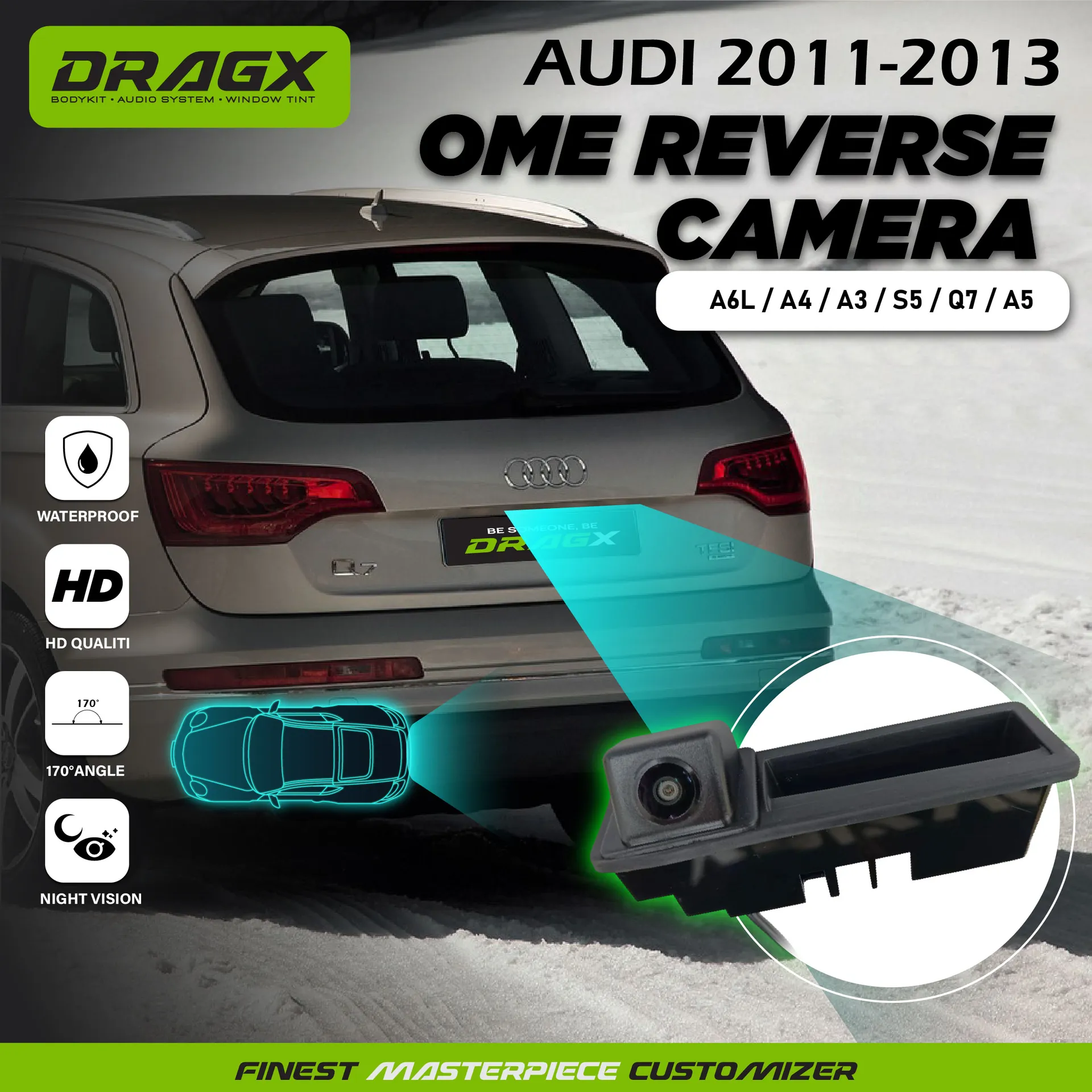 OEM REVERSE CAMERA AUDI 2011-2013 A6L A4 A3/S5 Q7 A5 OU-8005